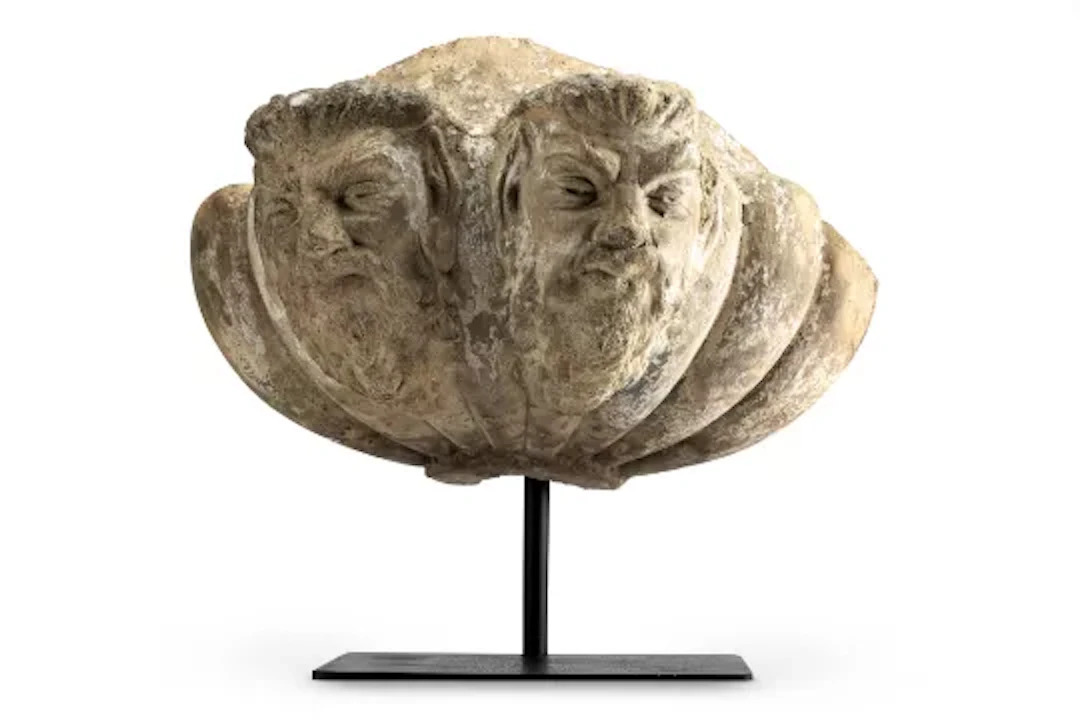 A FRAGMENT OF A LARGE TERRACOTTA URN, ENGLISH, 19TH CENTURY