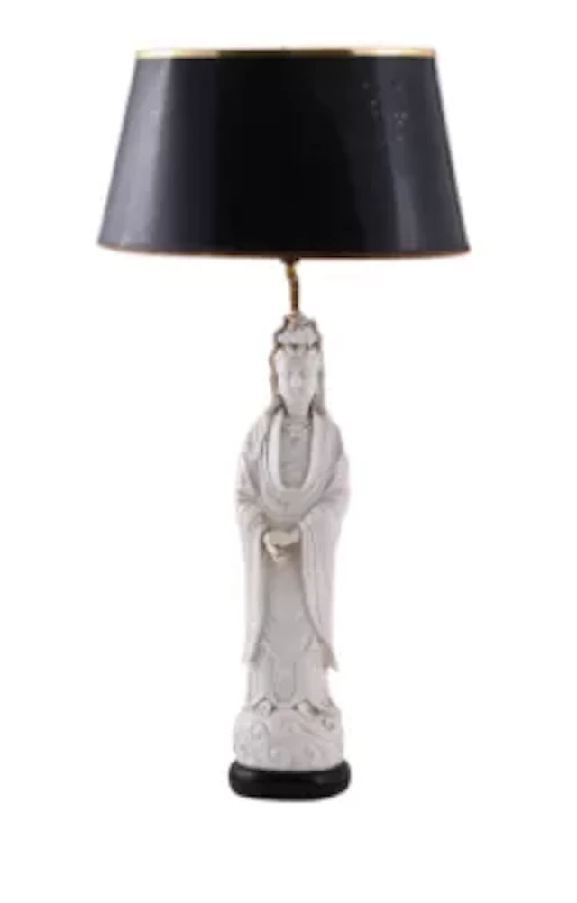A Chinese dehua porcelain standing figure of Guanyin, 18th century