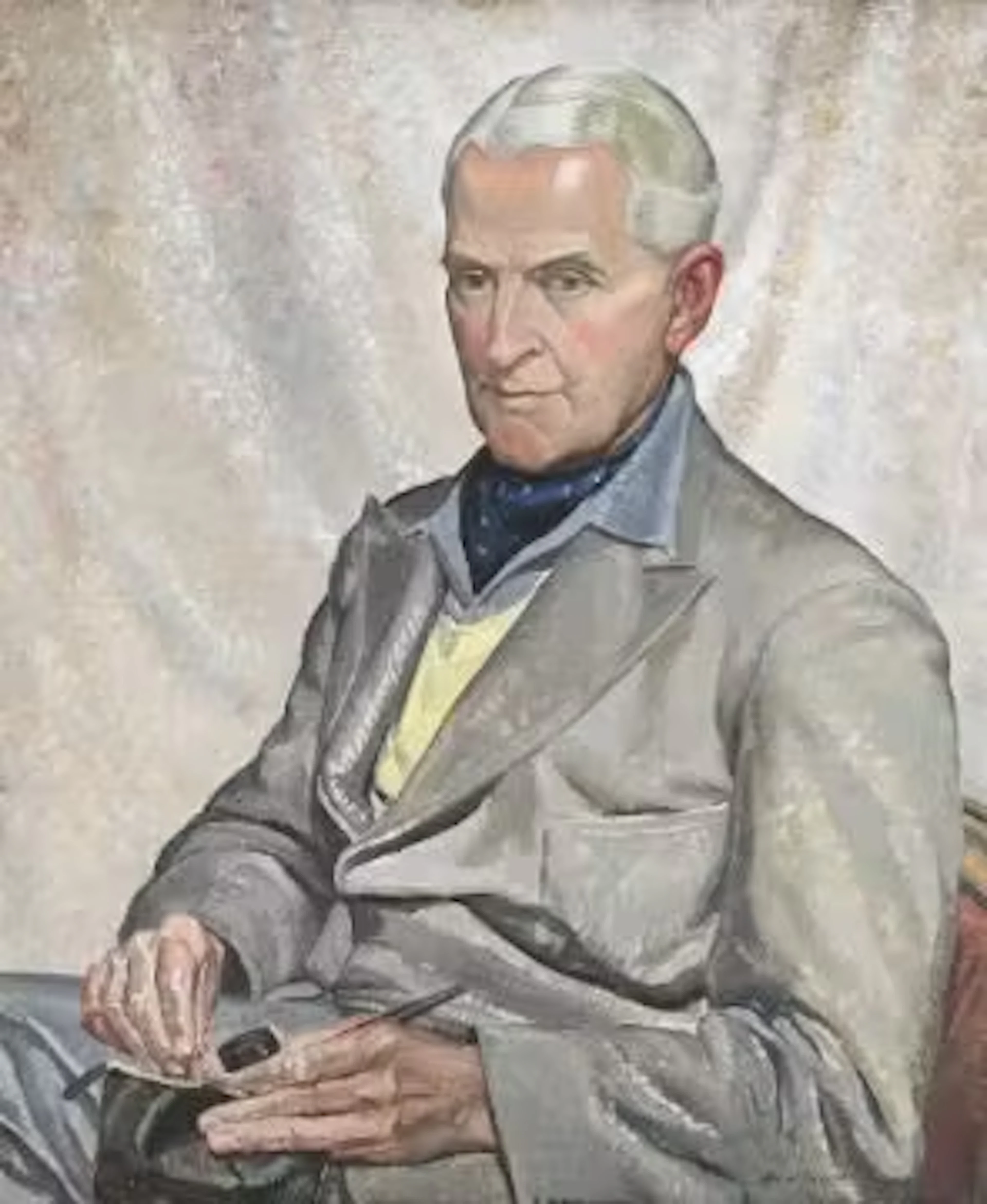 AVERIL MARY BURLEIGH (BRITISH 1883-1949), PORTRAIT OF CHARLES BURLEIGH