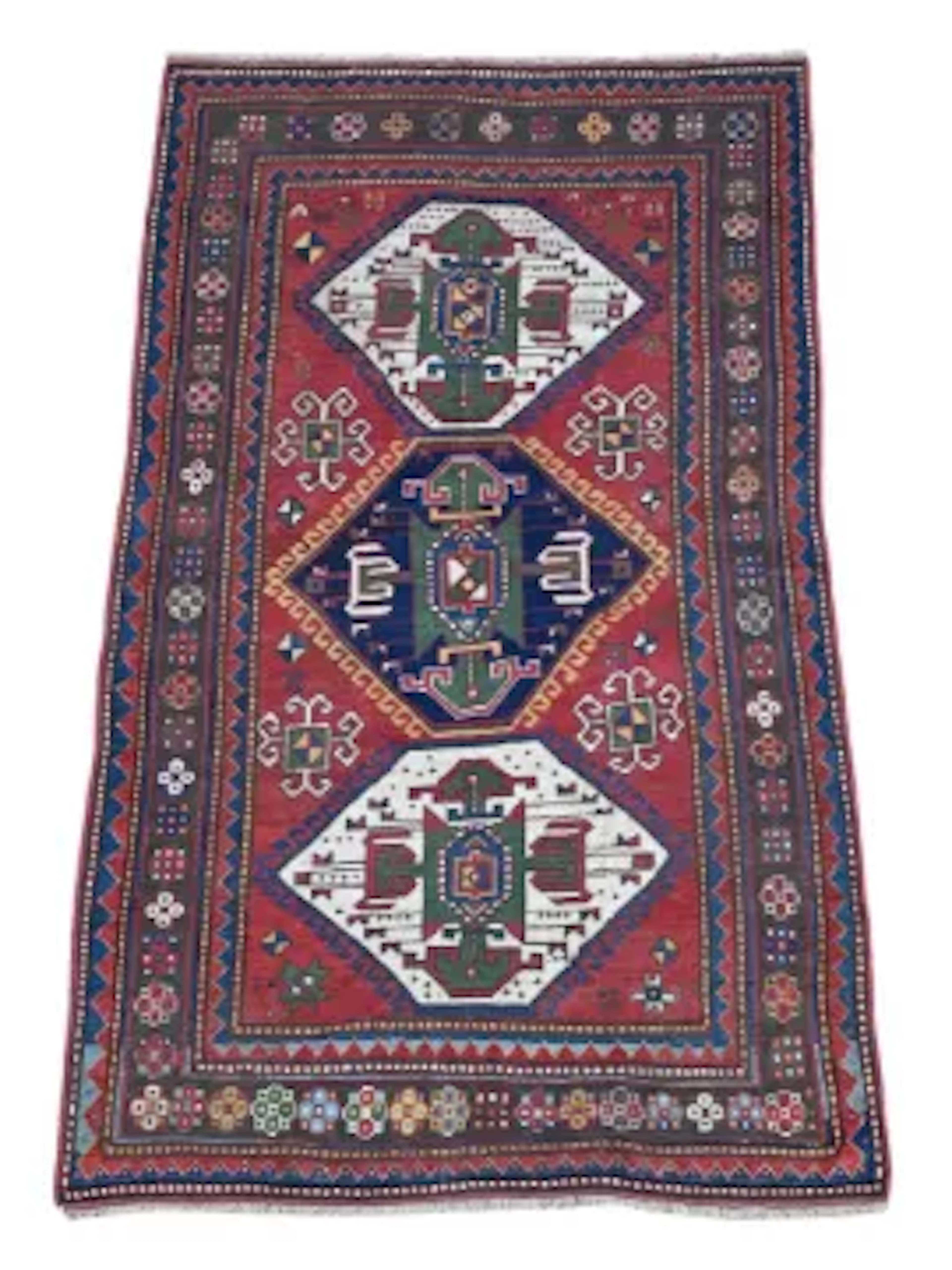 A LORI PAMBAK KAZAK RUG, CIRCA 1890, SOUTH CAUCASUS