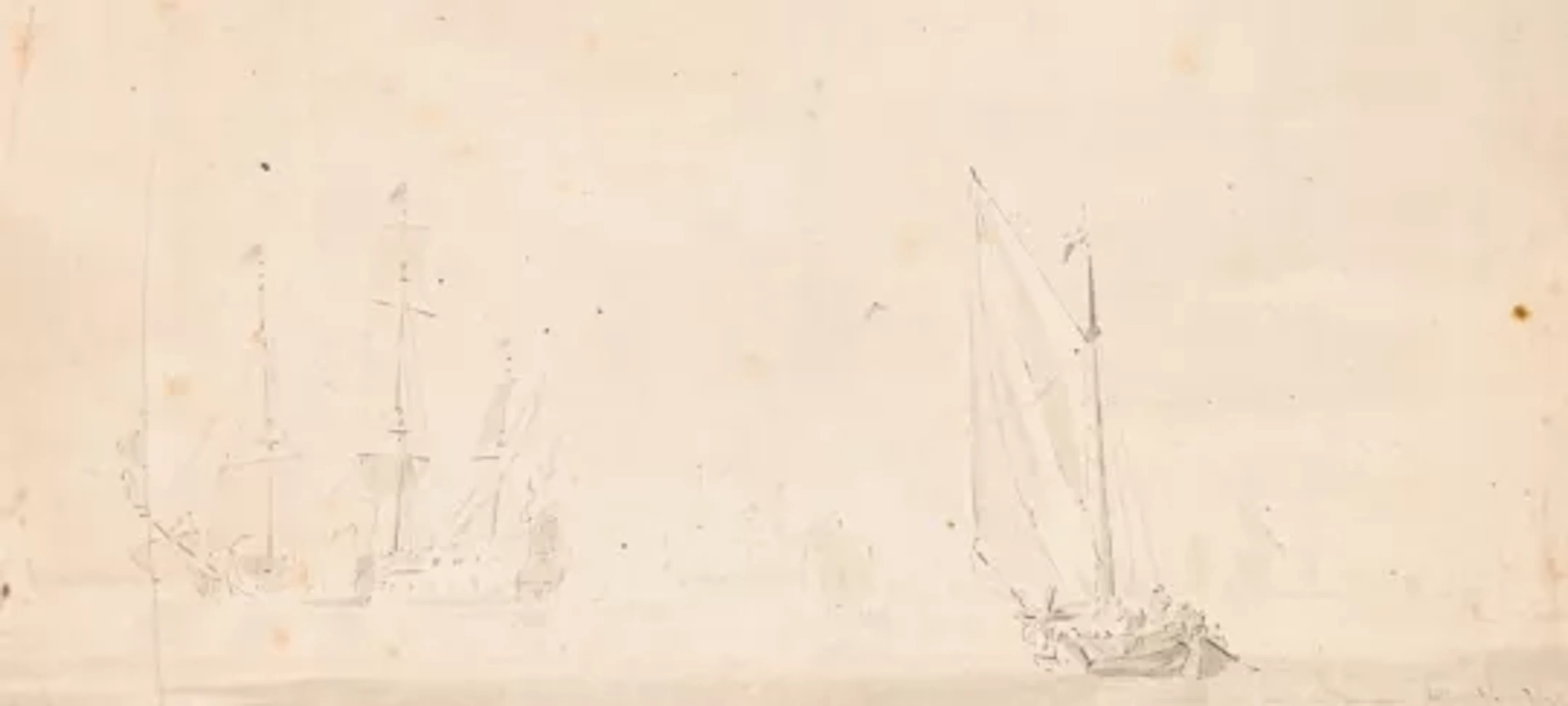 WILLEM VAN DE VELDE THE YOUNGER (DUTCH 1633-1707), A DUTCH SHIP AND