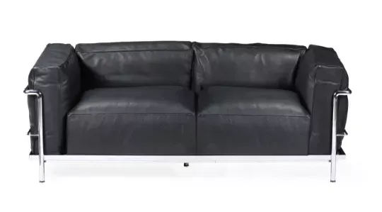 LE CORBUSIER (SWISS/FRENCH, 1887-1965), 'LC3' TWO-SEAT SOFA, DESIGNED 1965
