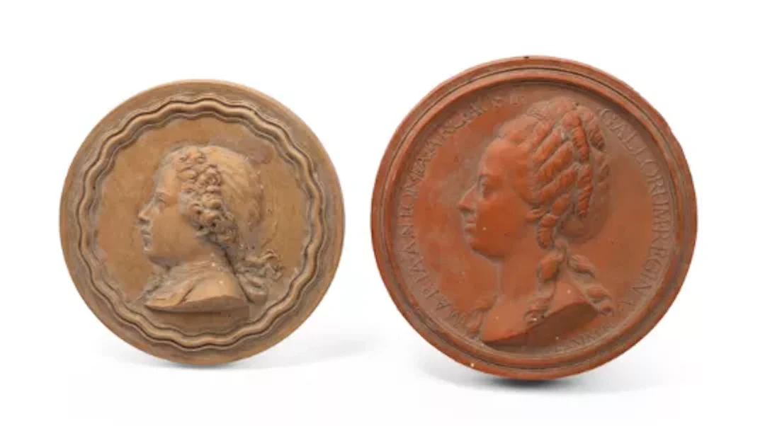AFTER JEAN-BAPTIST NINI, TWO TERRACOTTA MEDALLIONS