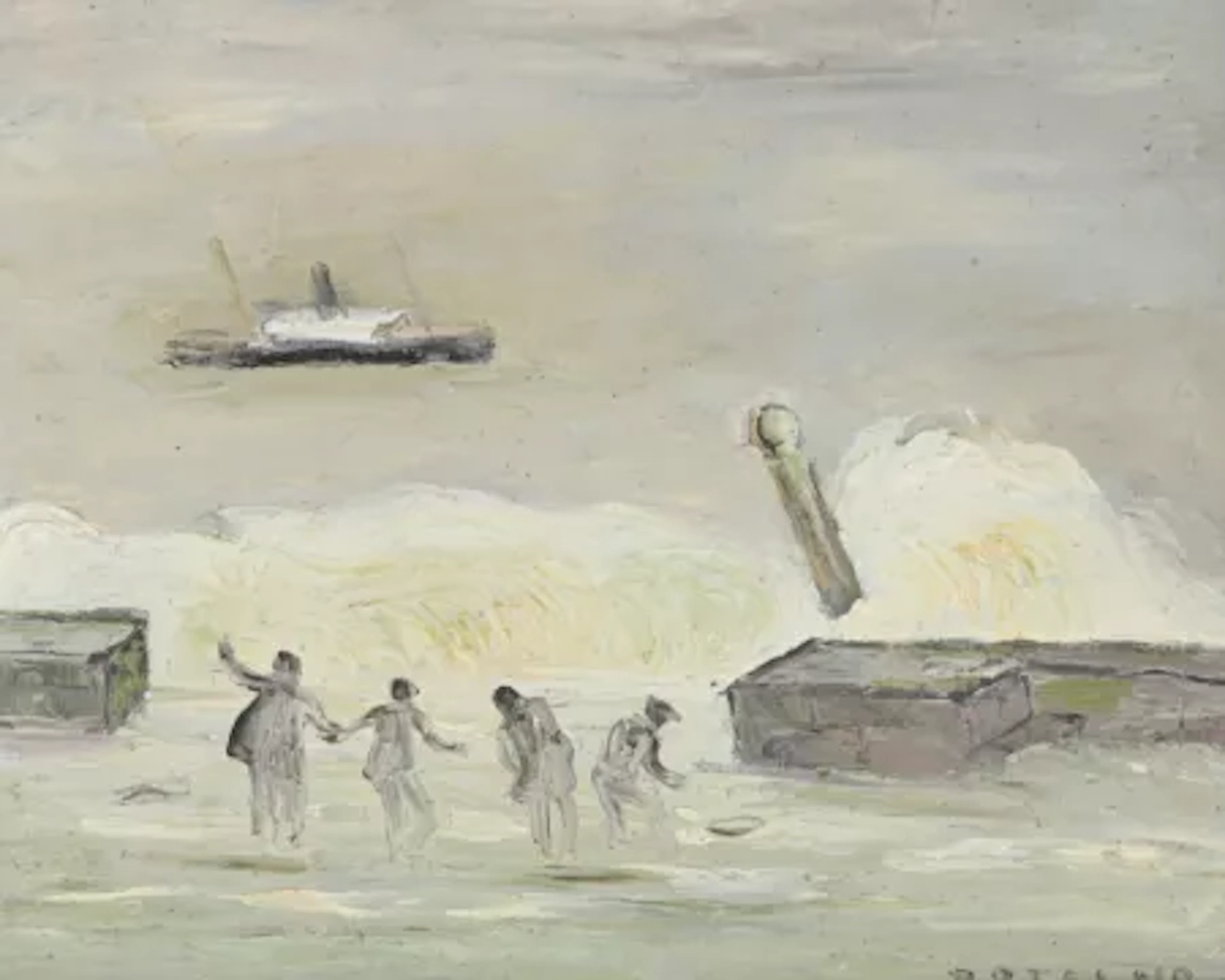 λ CARLOS BOTELHO (PORTUGESE 1899-1982), FIGURES ON THE SHORE