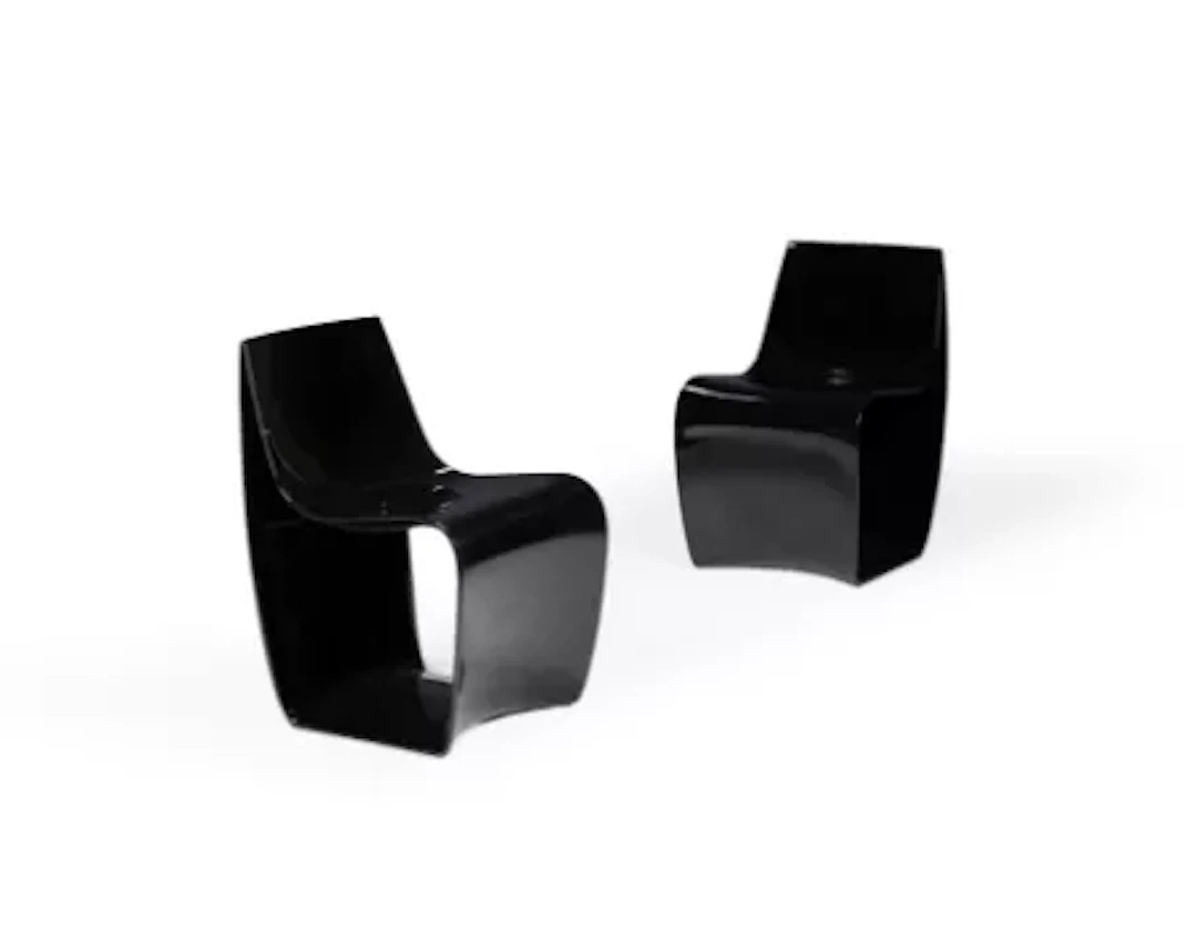PIERGIORGIO CAZZANIGA (ITALIAN), A PAIR OF 'SIGN MATT' CHAIRS, DESIGNED