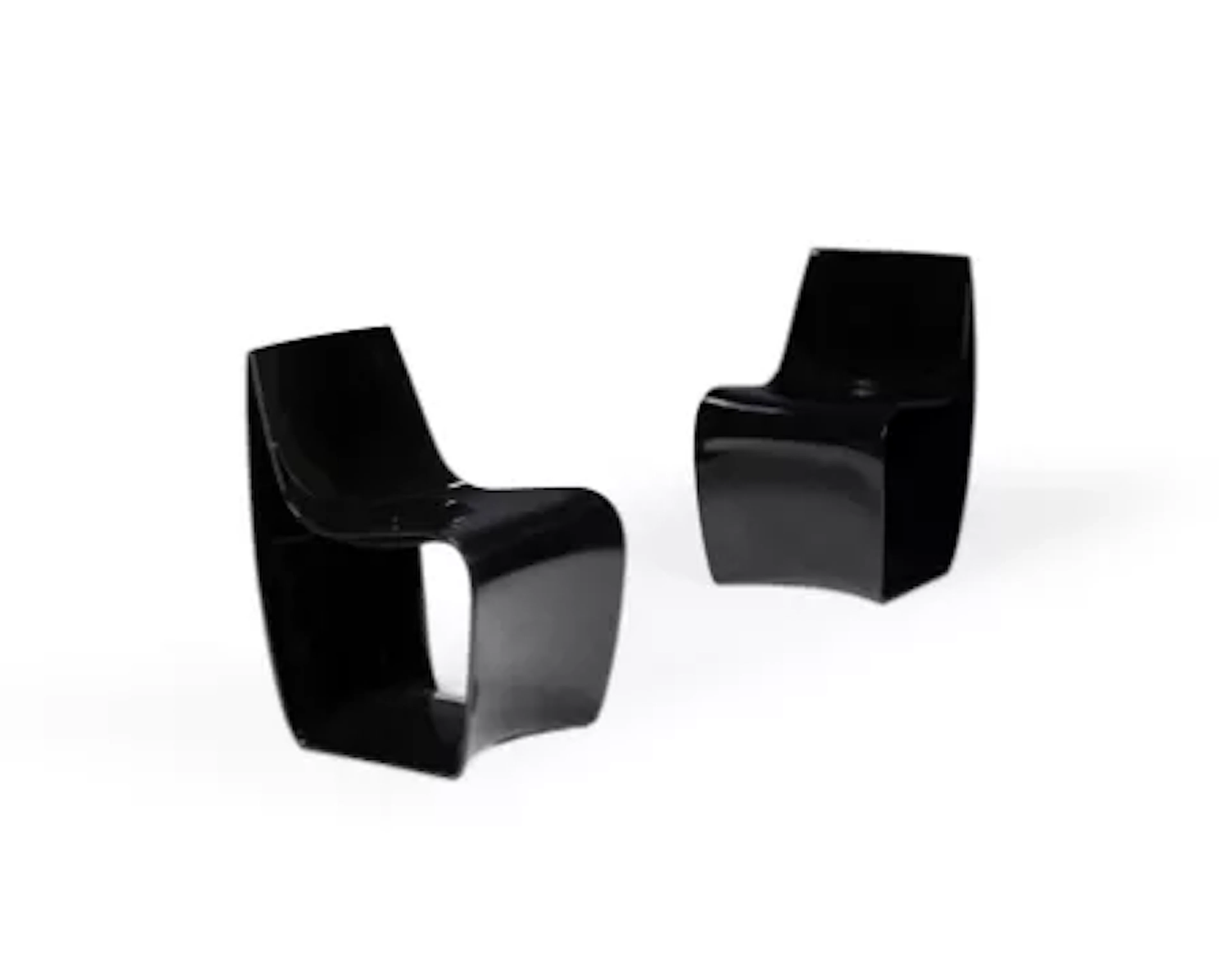 PIERGIORGIO CAZZANIGA (ITALIAN), A PAIR OF 'SIGN MATT' CHAIRS, DESIGNED
