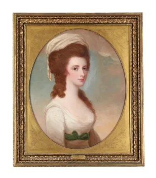 GEORGE ROMNEY (BRITISH 1734-1802), PORTRAIT OF MISS COPLEY