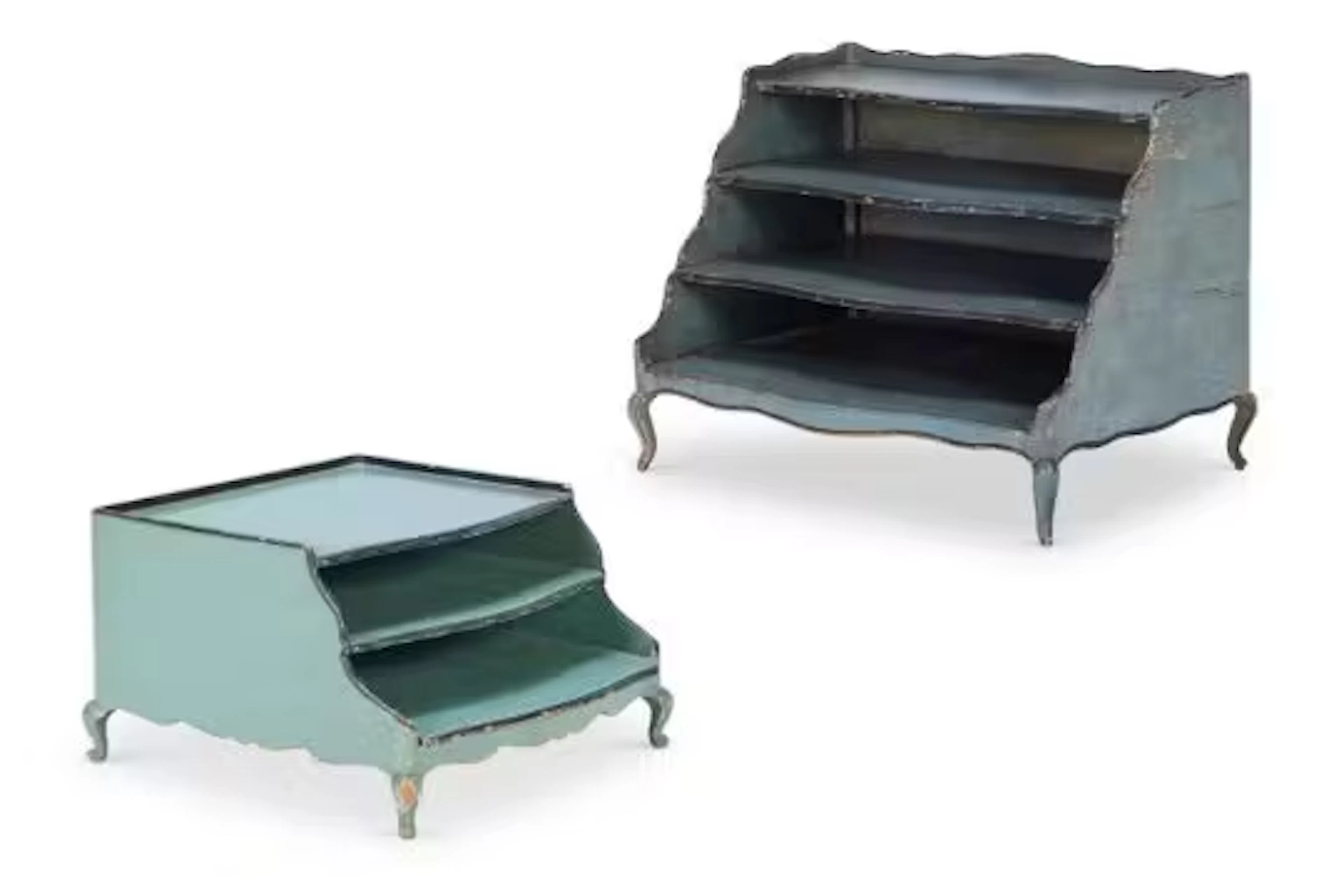 SYRIE MAUGHAM (BRITISH, 1879-1955), A LOUIS XV STYLE BLUE-PAINTED