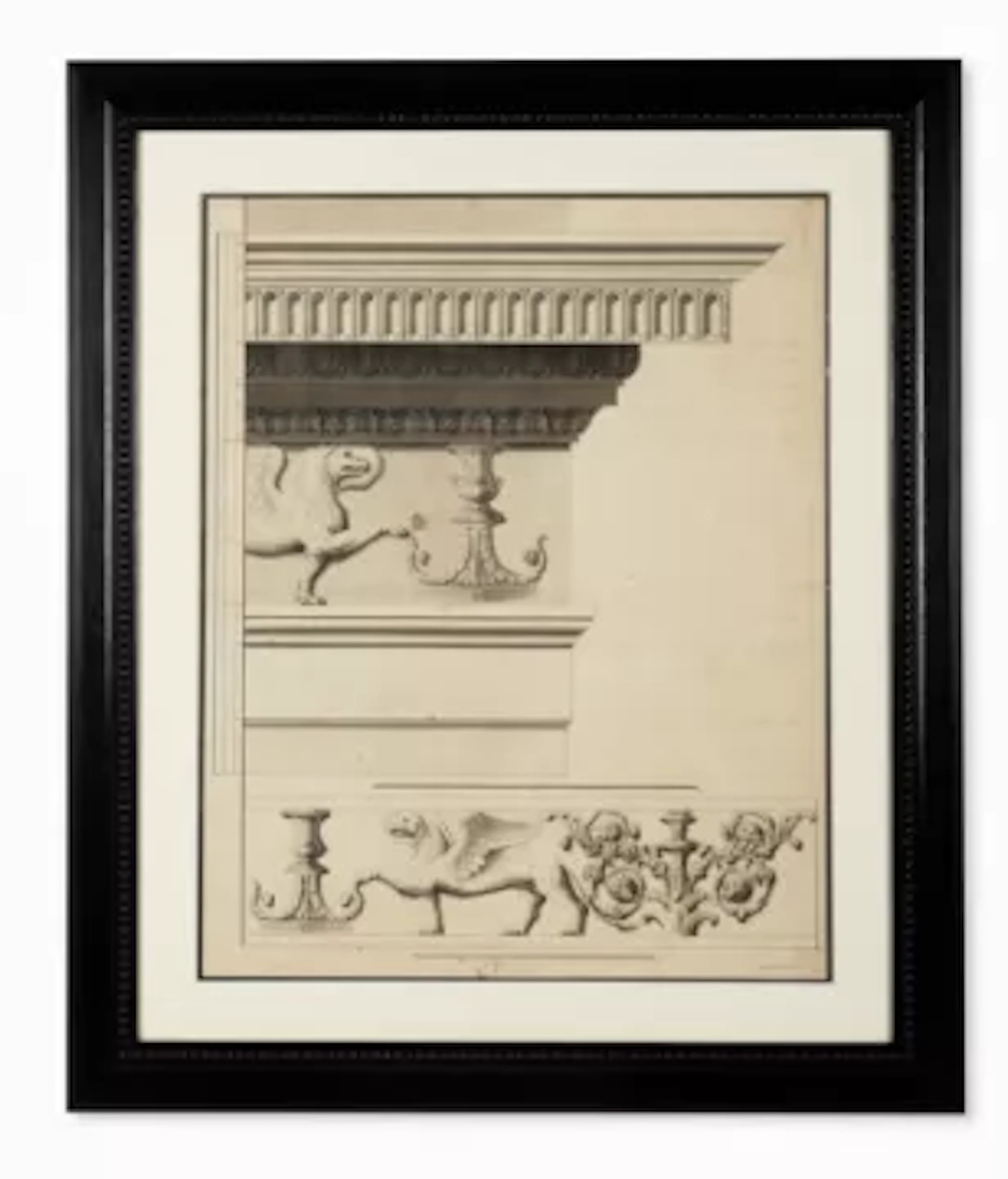 CONTINENTAL SCHOOL (19TH CENTURY), ARCHITECTURAL ELEMENTS FROM THE