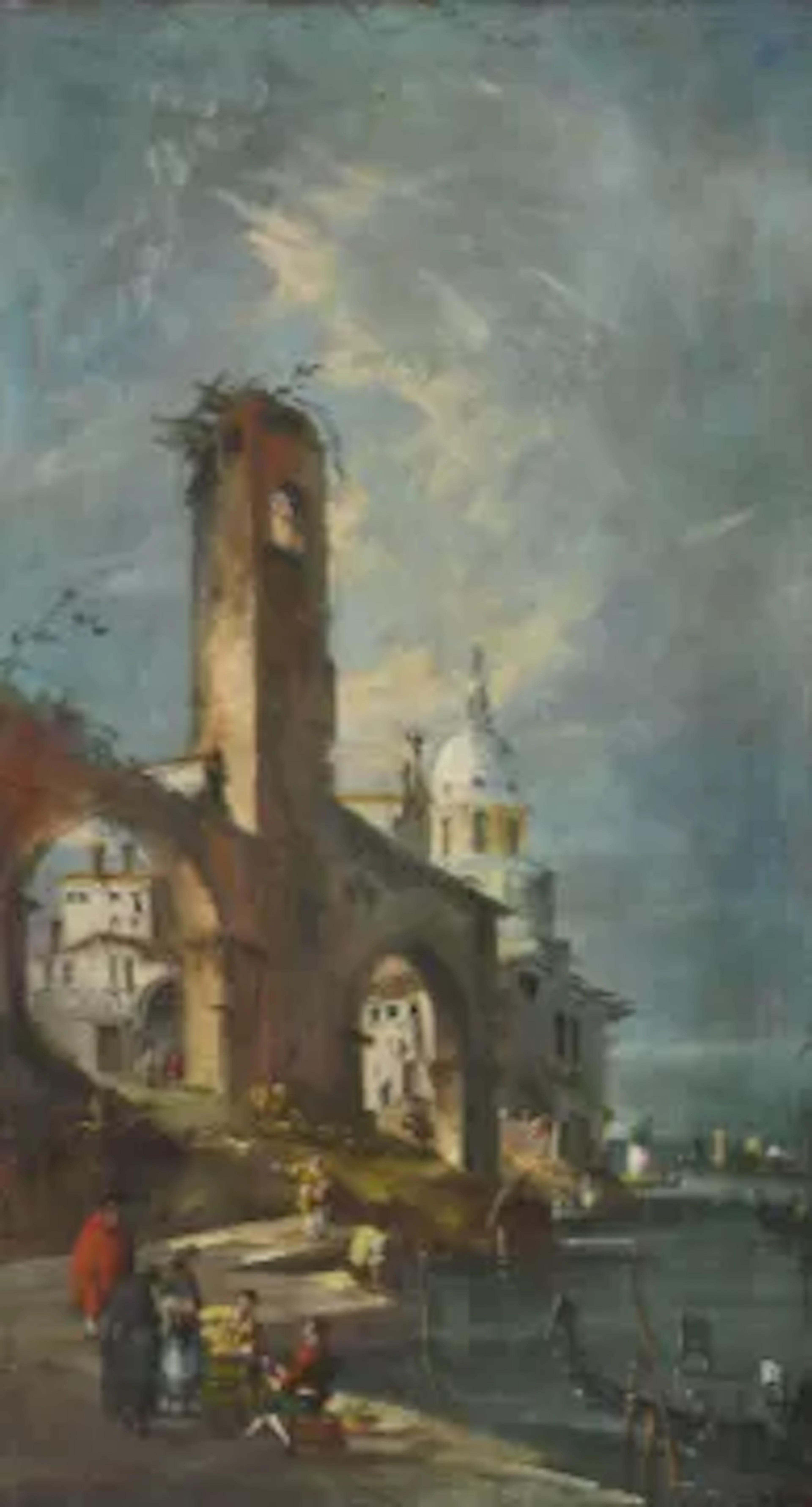 MANNER OF FRANCESCO GUARDI, TWO VENETIAN CAPRICCIOS