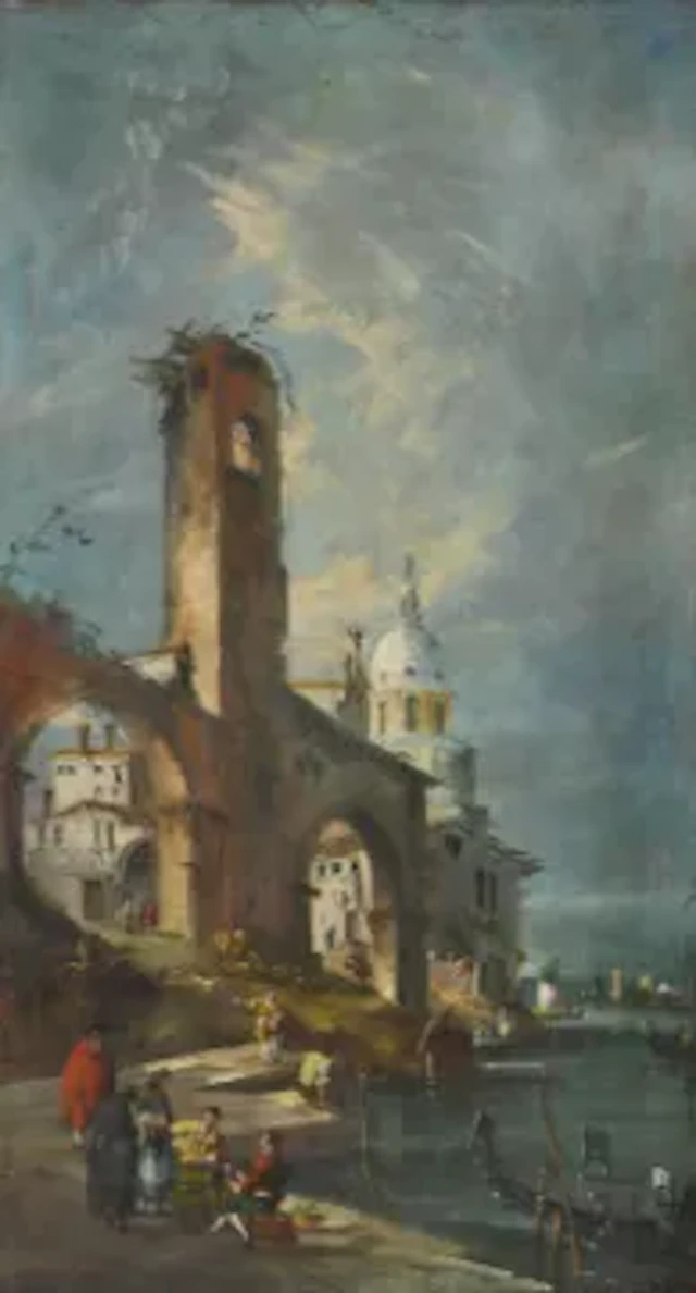 MANNER OF FRANCESCO GUARDI, TWO VENETIAN CAPRICCIOS