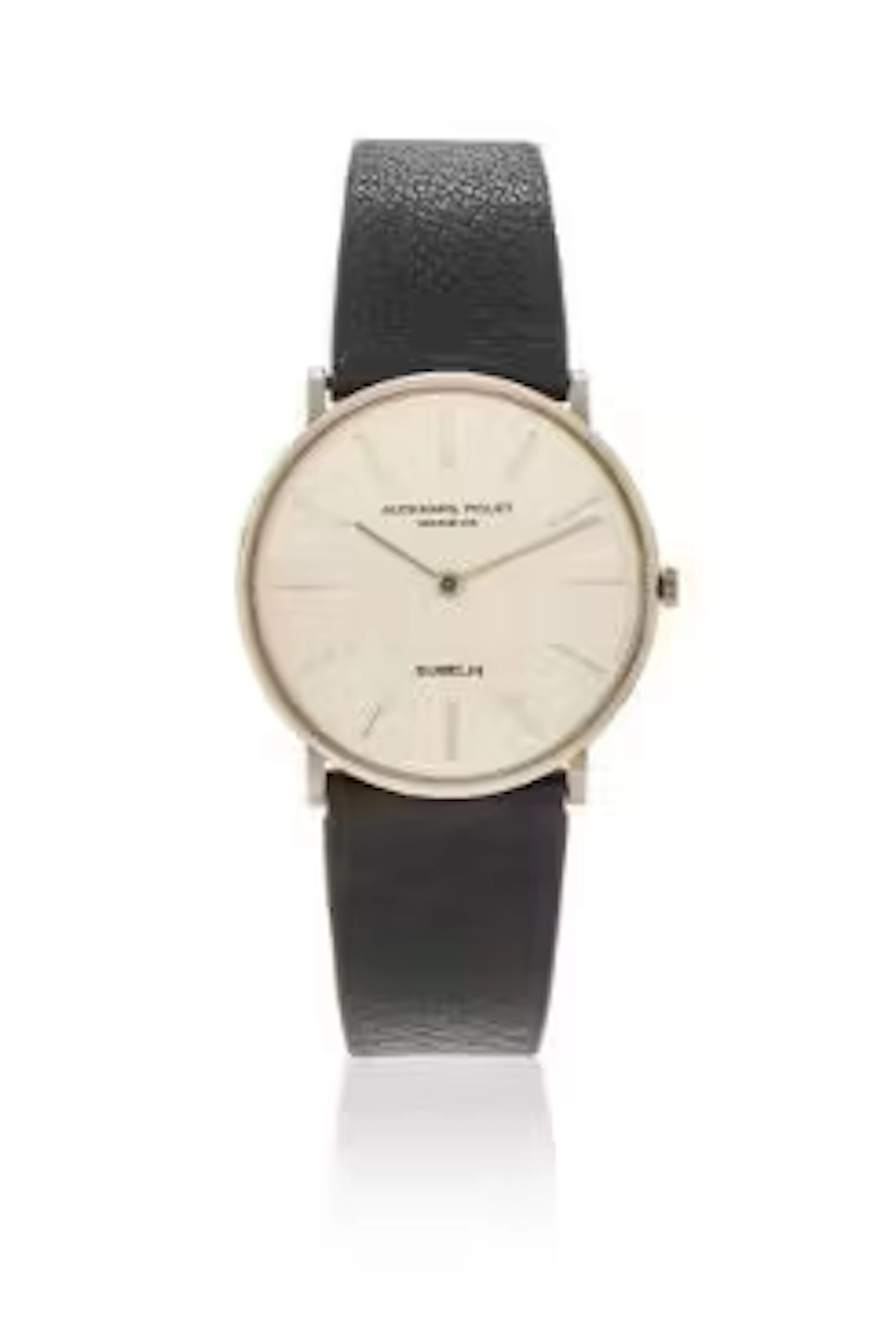 AUDEMARS PIGUET, AN 18 CARAT WHITE GOLD WRISTWATCH, RETAILED BY GUBELIN
