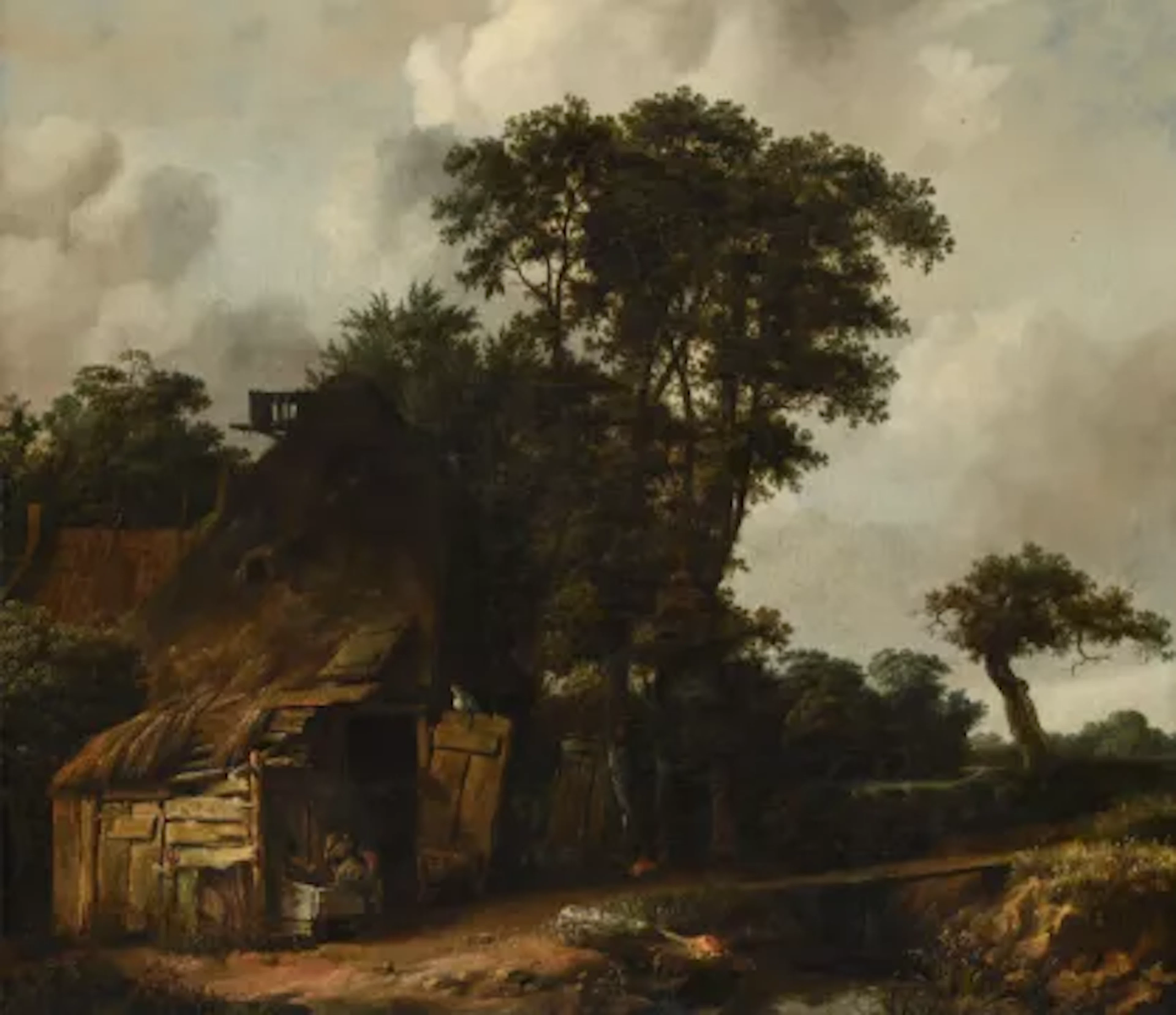 CORNELIS GERRITSZ DECKER (DUTCH 1615-1678), A LANDSCAPE WITH A FARMHOUSE