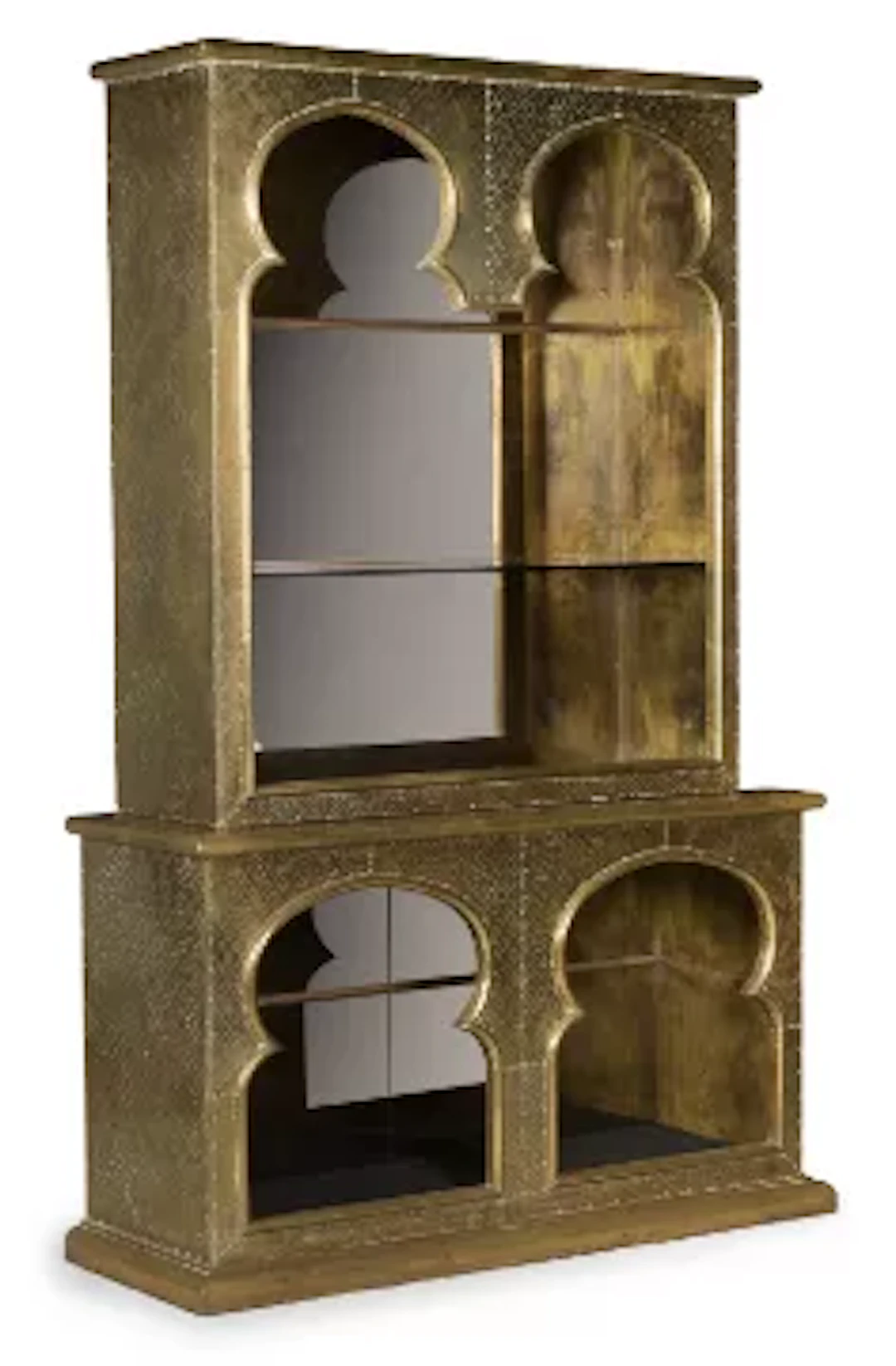 RODOLFO DUBARRY (ARGENTINIAN), MORESQUE-STYLE MOUNTED BOOKCASE, SECOND