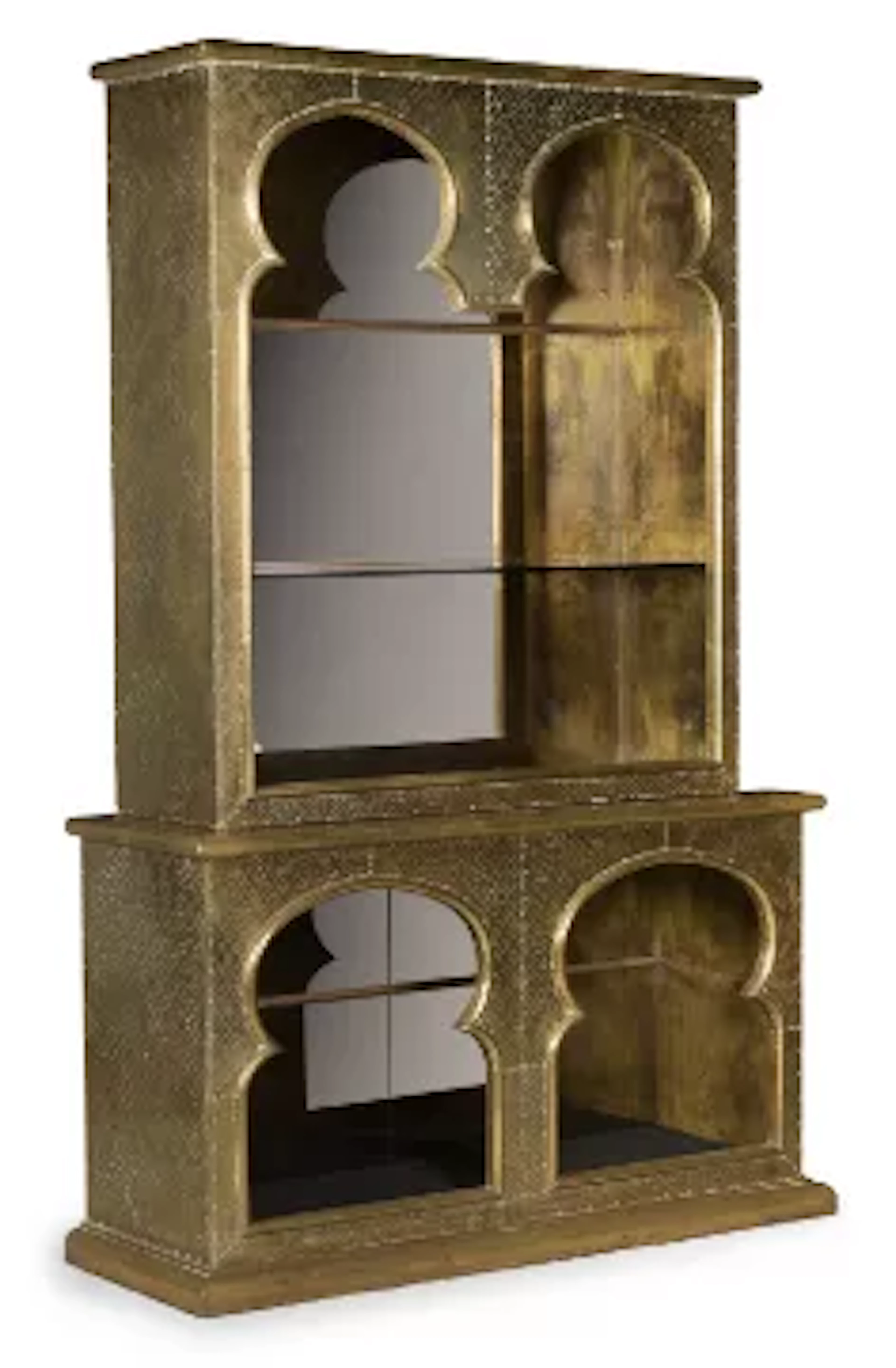 RODOLFO DUBARRY (ARGENTINIAN), MORESQUE-STYLE MOUNTED BOOKCASE, SECOND