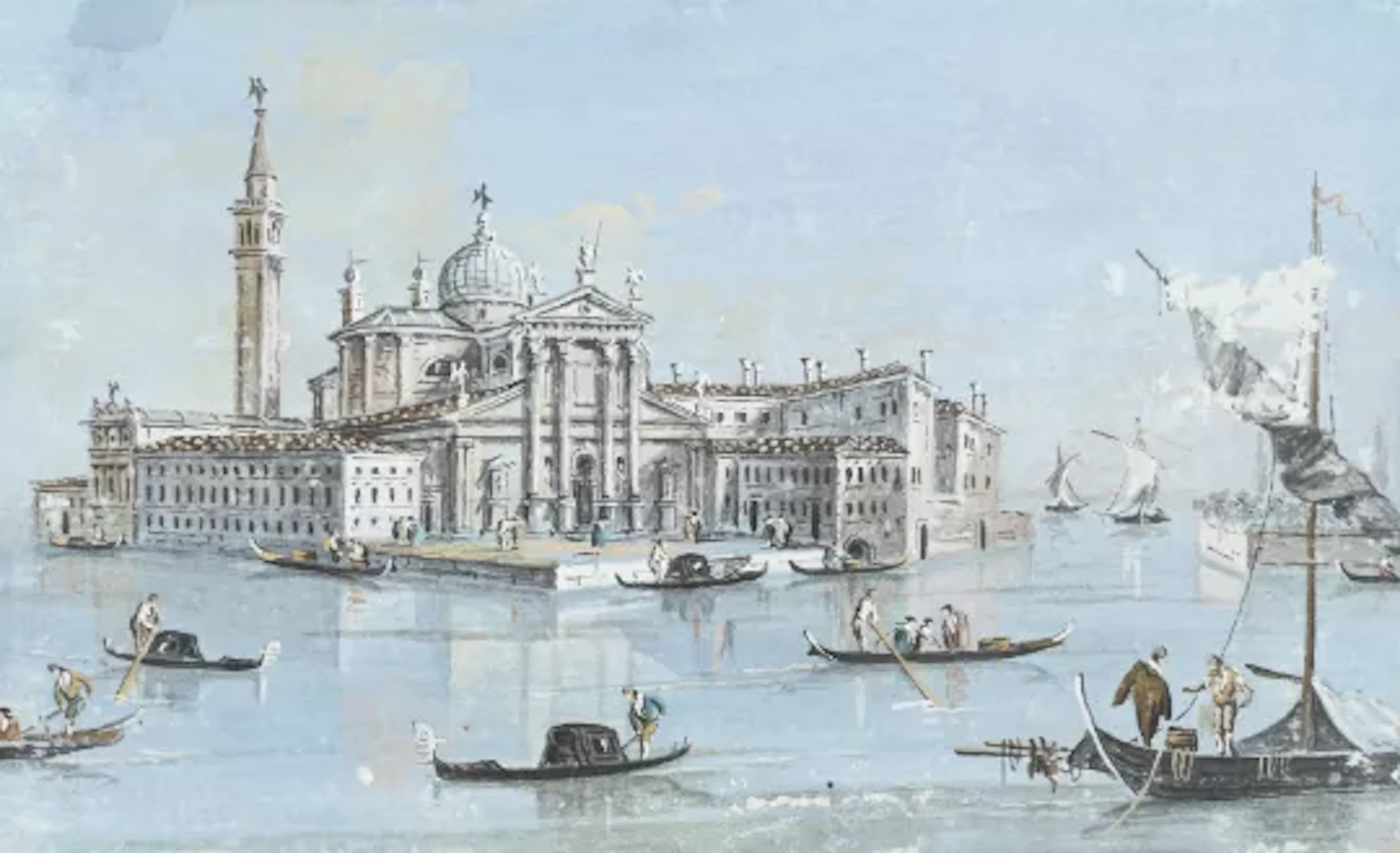 GIACOMO GUARDI (ITALIAN 1764-1835), VIEW OF SANTA MARIA DELLA SALUTE