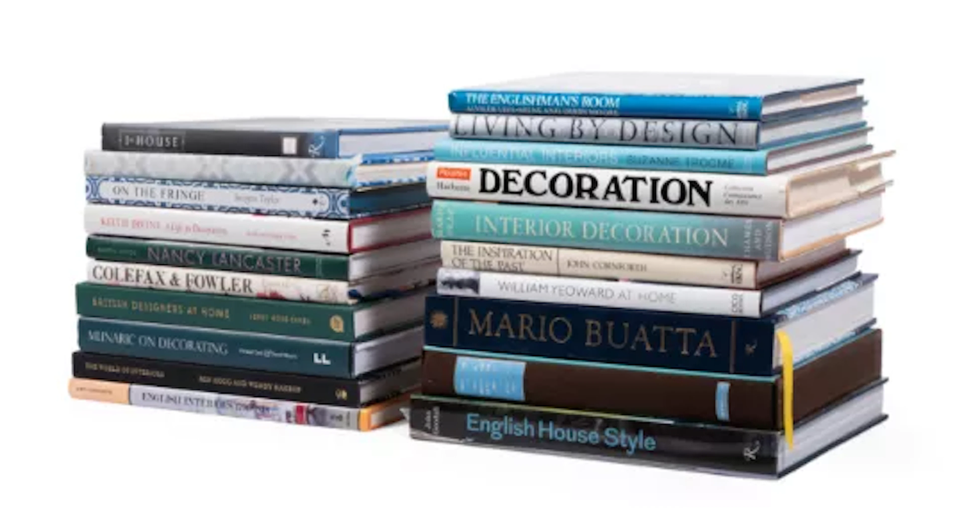 Ɵ A COLLECTION OF TWENTY HARDCOVER BOOKS RELATING TO INTERIOR DESIGN