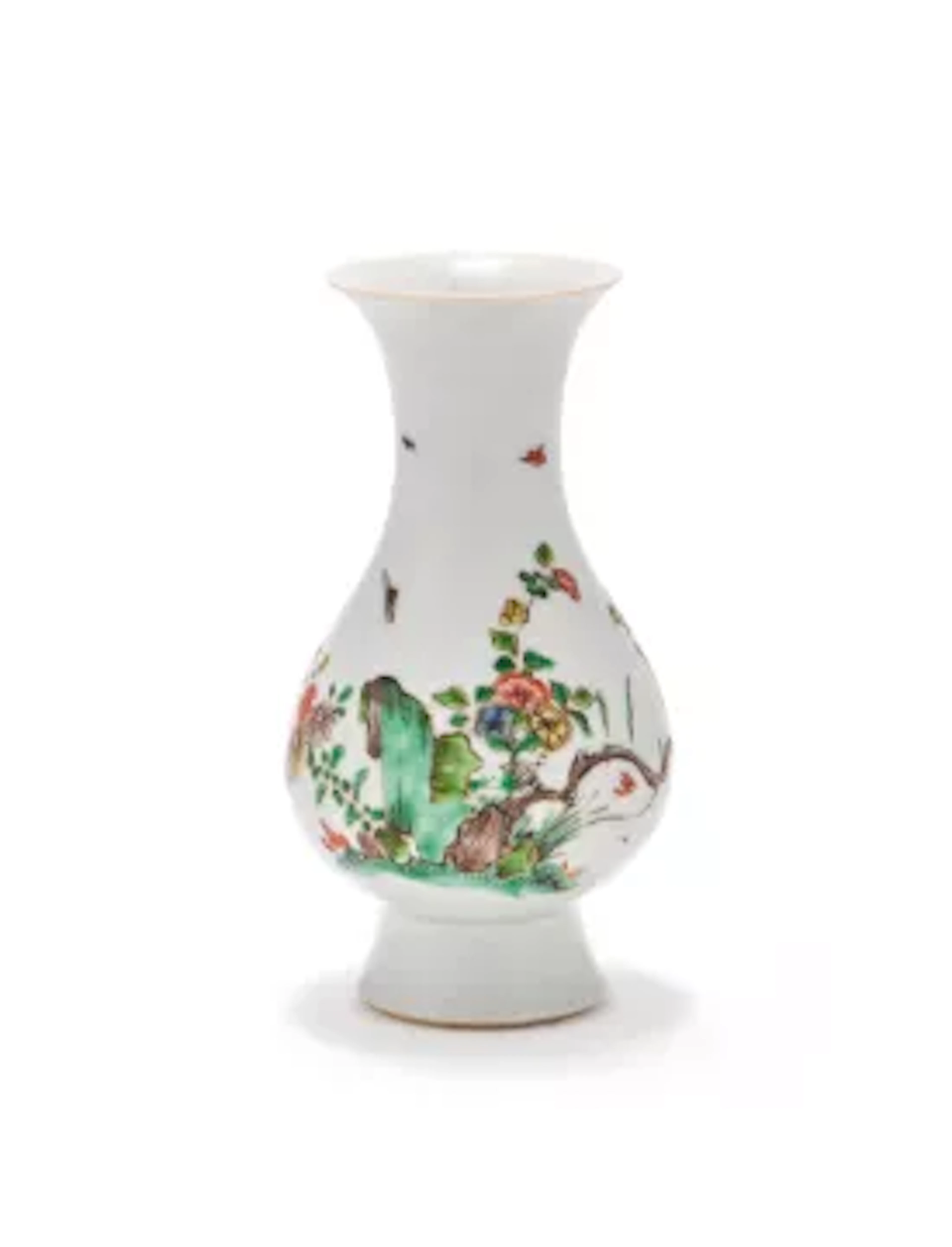 A Chinese Famille Verte vase, Kangxi (1662-1722)
