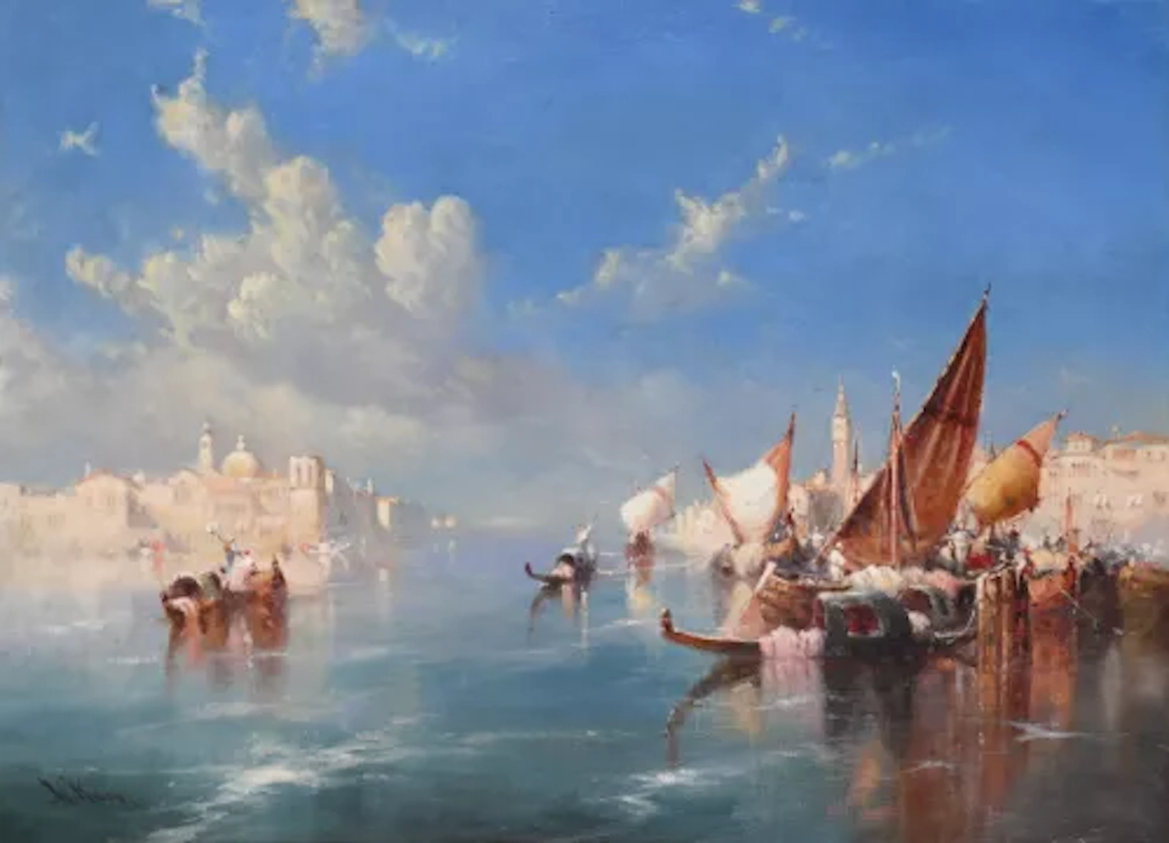 WILLIAM KNOX (BRITISH 1862-1925), CANAL VIEW OF THE DOGE'S PALACE;