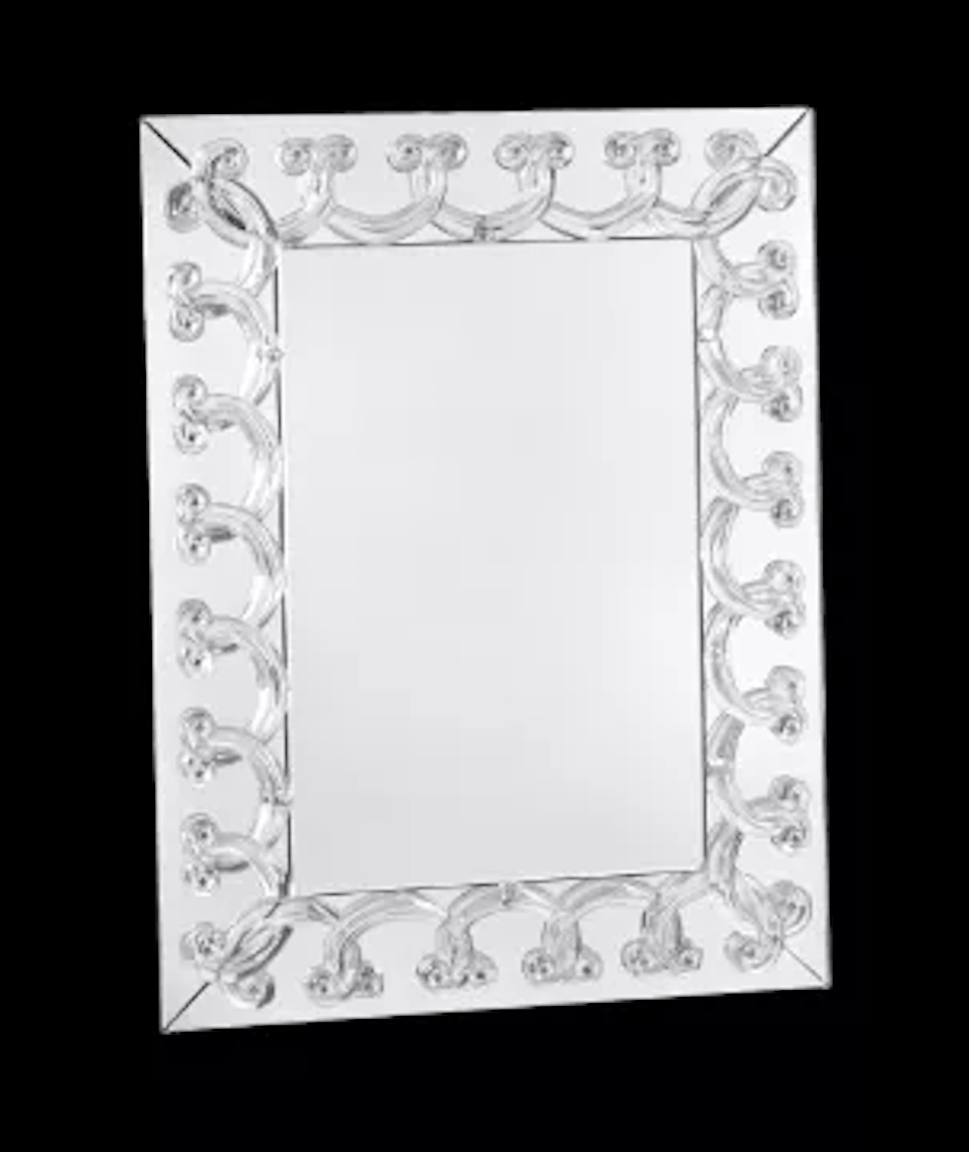 LALIQUE (FRENCH), 'RINCEAUX' MIRROR, DESIGNED 1950, SECOND HALF 20TH CENTURY