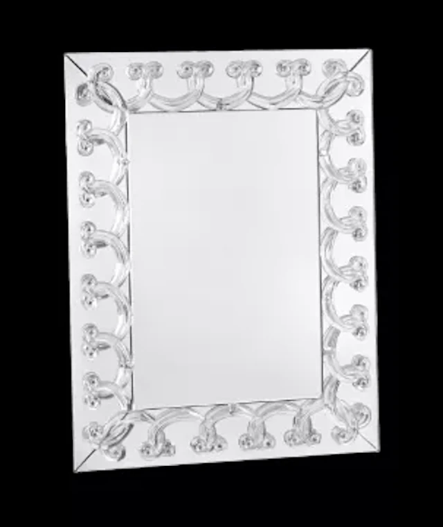 LALIQUE (FRENCH), 'RINCEAUX' MIRROR, DESIGNED 1950, SECOND HALF 20TH CENTURY