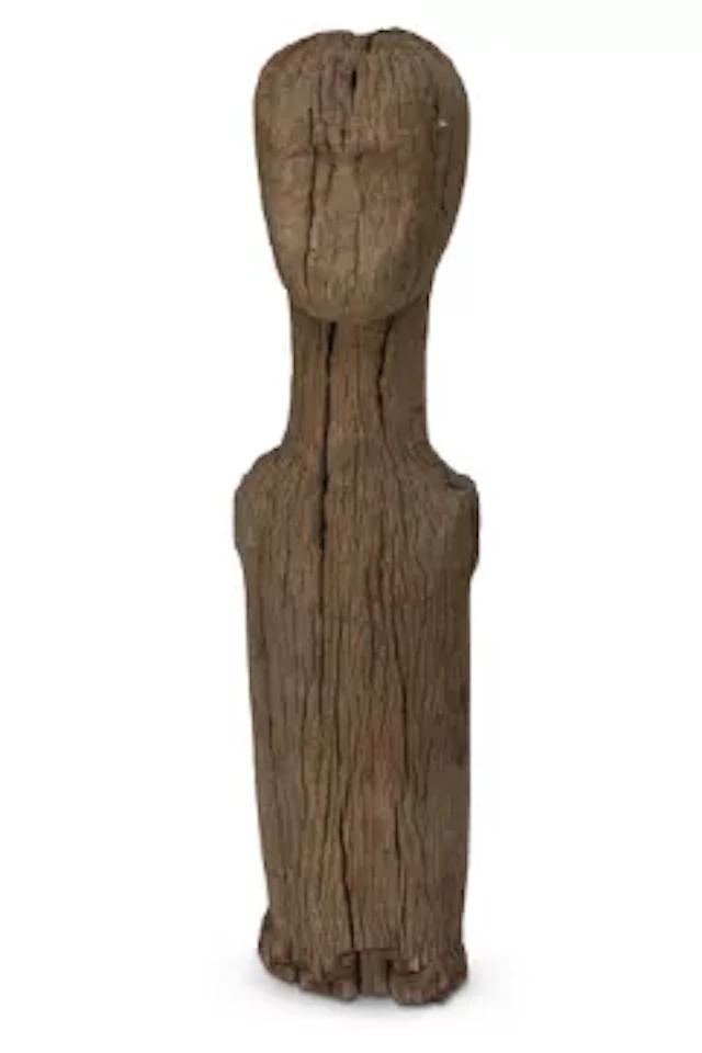 A CARVED WOOD ROOF GUARDIAN, NEPALESE, 19TH CENTURY OR EARLIER