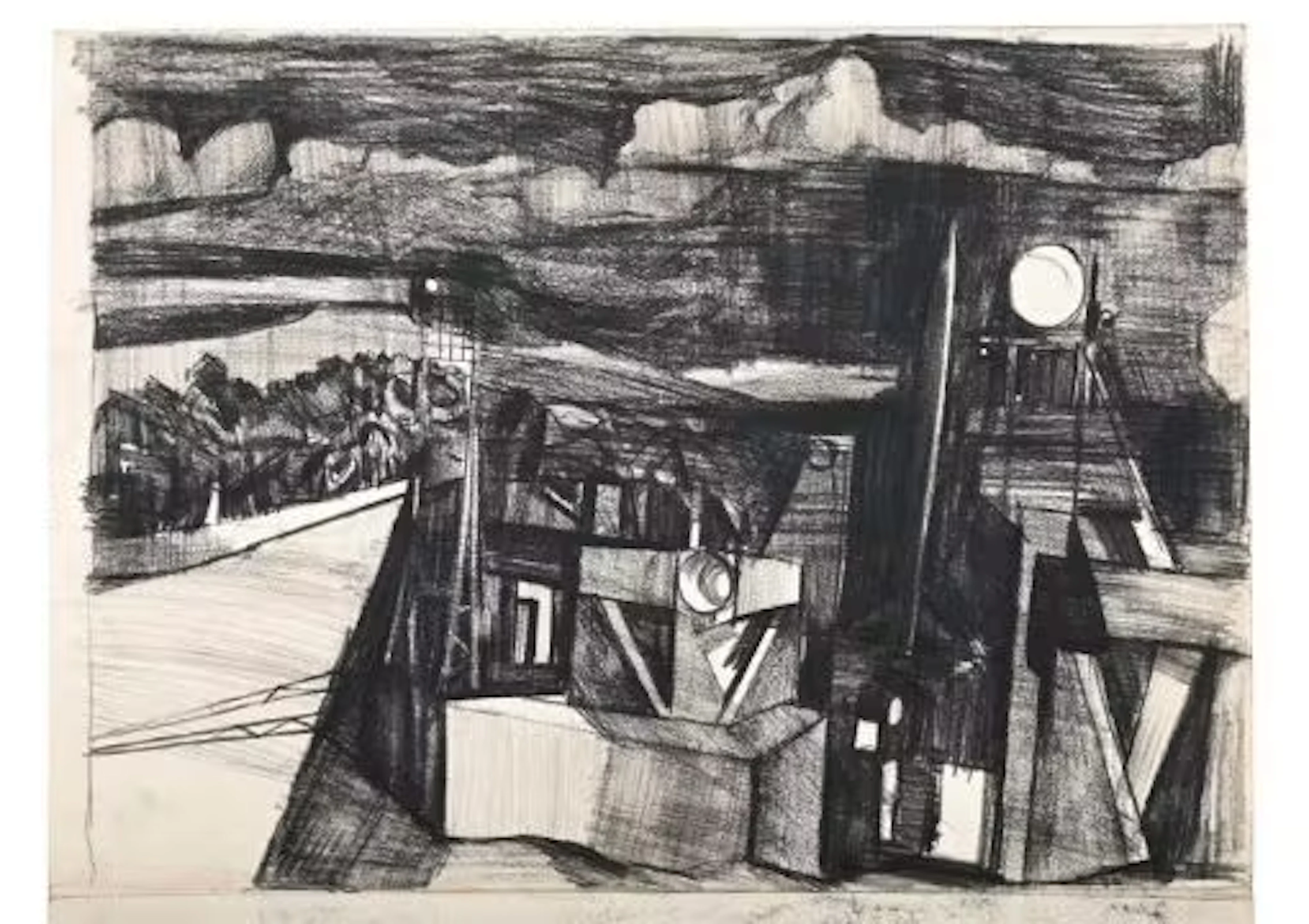 λ KEITH GRANT (BRITISH B. 1930), UNTITLED (TOWER CONSTRUCTIONS)