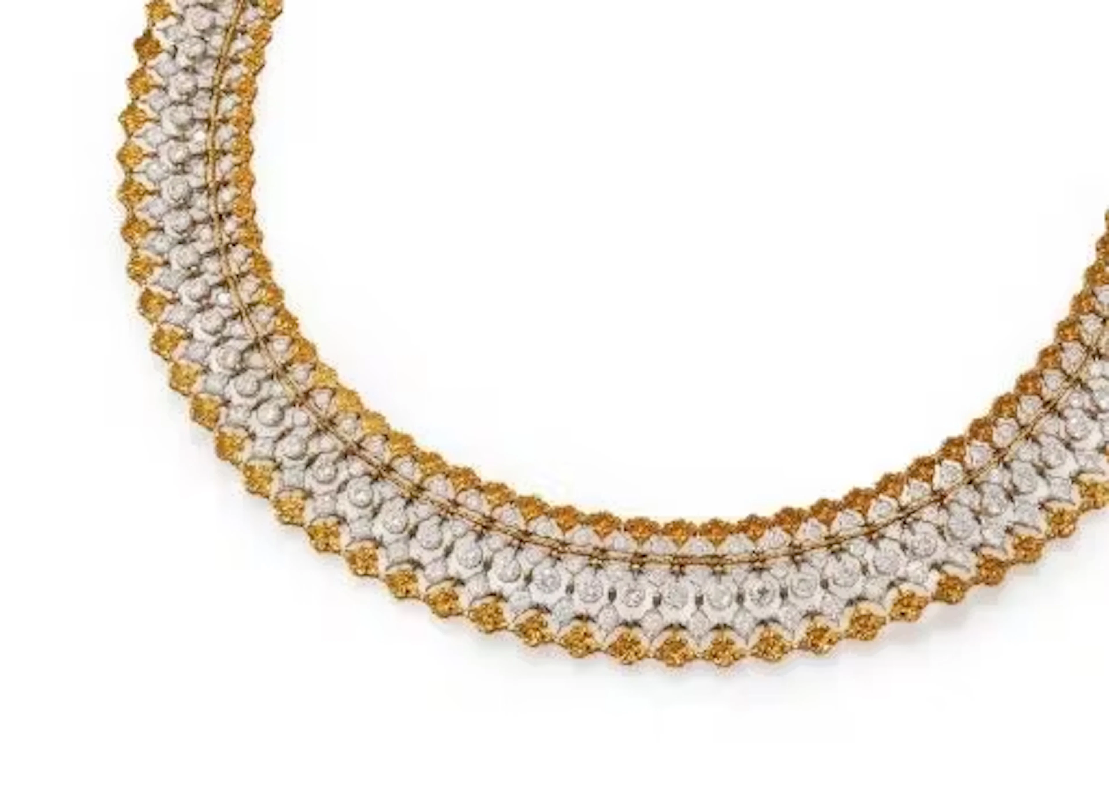 BUCCELLATI, A DIAMOND COLLAR NECKLACE