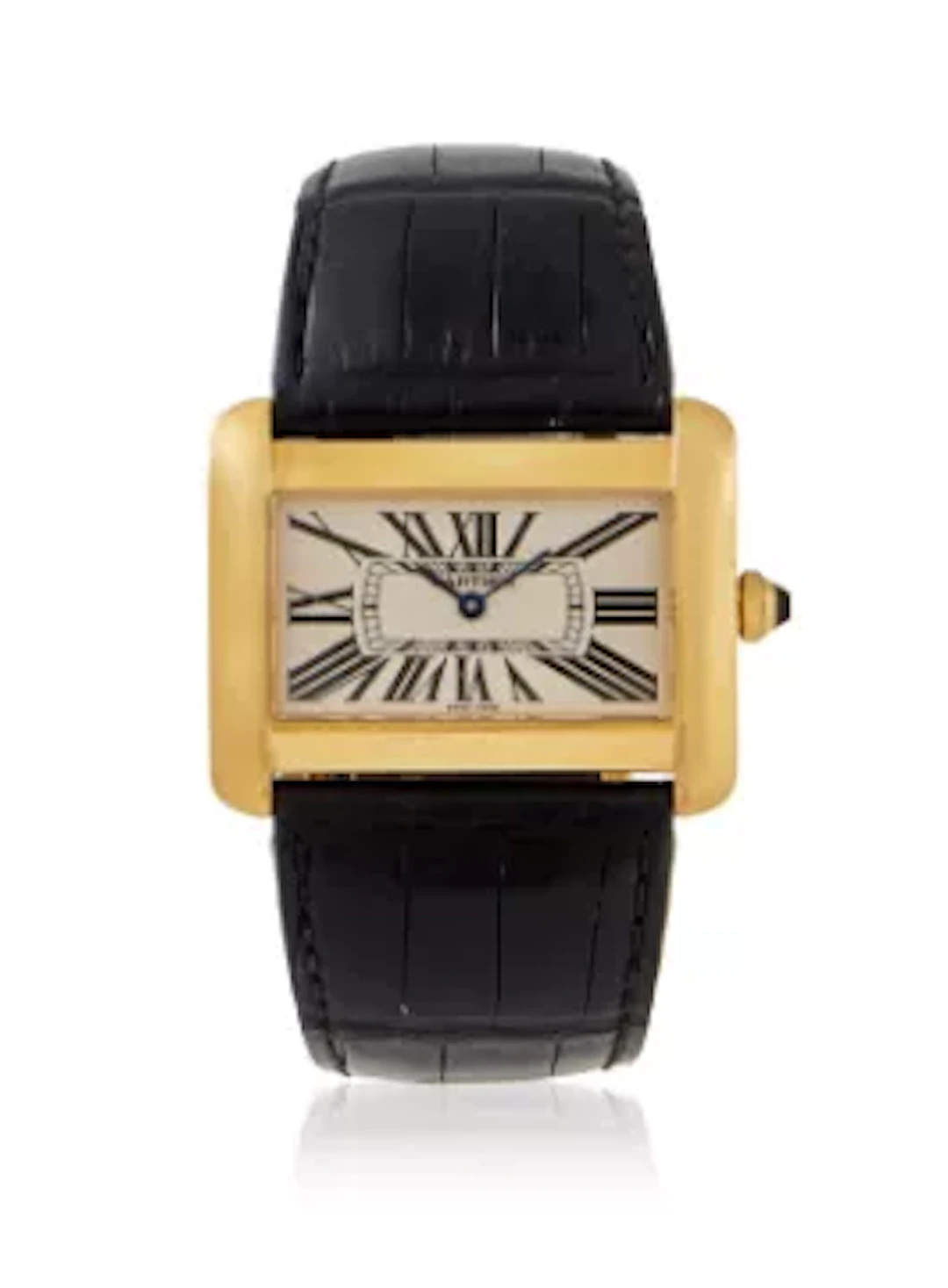 Y CARTIER, TANK DIVAN, REF. 2602, AN 18 CARAT GOLD WRISTWATCH