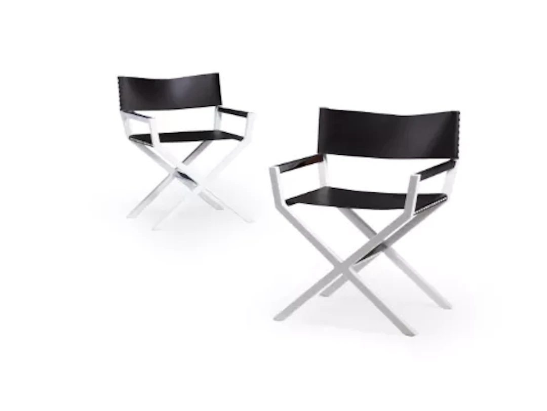 FRANCOIS RUSSO (FRENCH, B.1966), A PAIR OF 'HELLEU' DIRECTOR'S CHAIRS