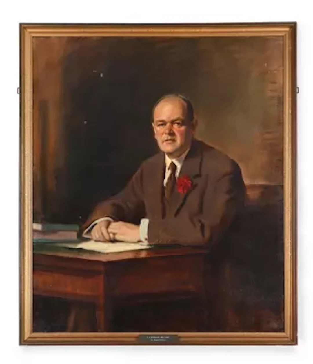 SIR OSWALD BIRLEY (BRITISH 1880 - 1952), A PORTRAIT OF MR FREDERICK