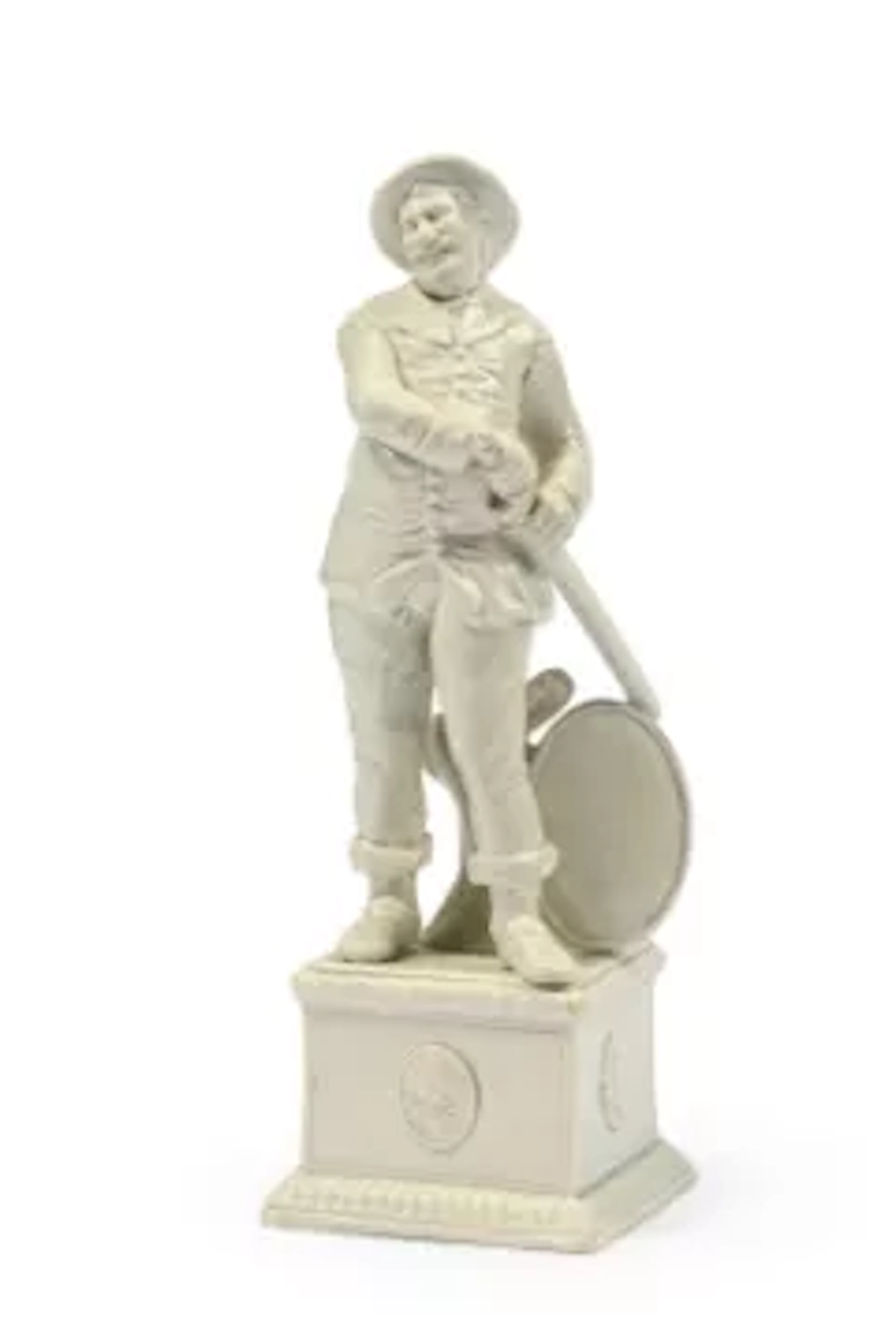 A STAFFORDSHIRE PEARLWARE FIGURE OF ADMIRAL VAN TROMP OF RALPH WOOD