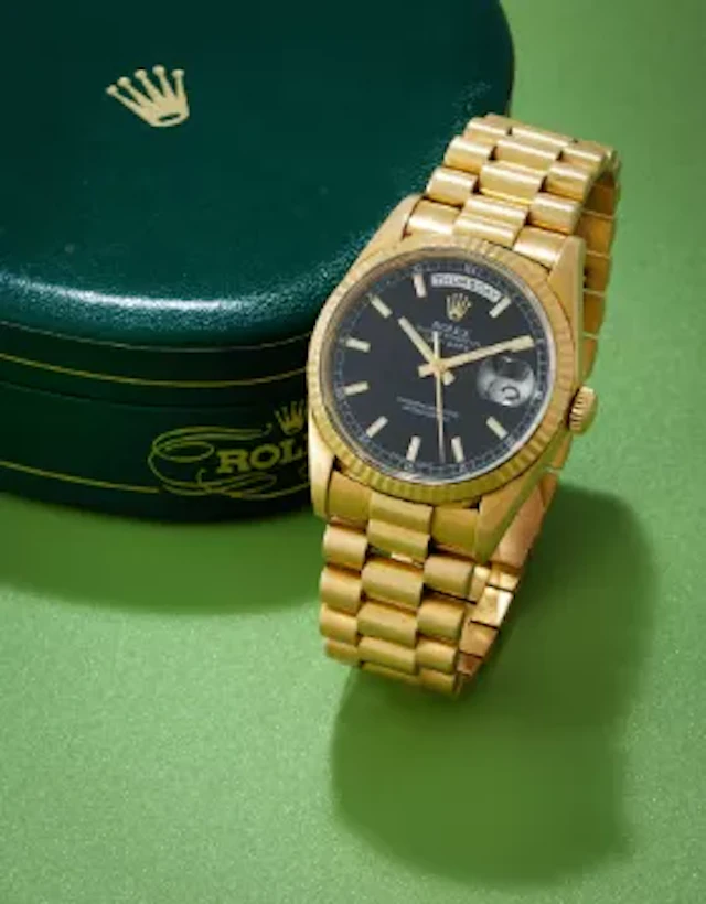 ROLEX, OYSTER PERPETUAL DAY DATE, REF. 18238, AN 18 CARAT GOLD BRACELET