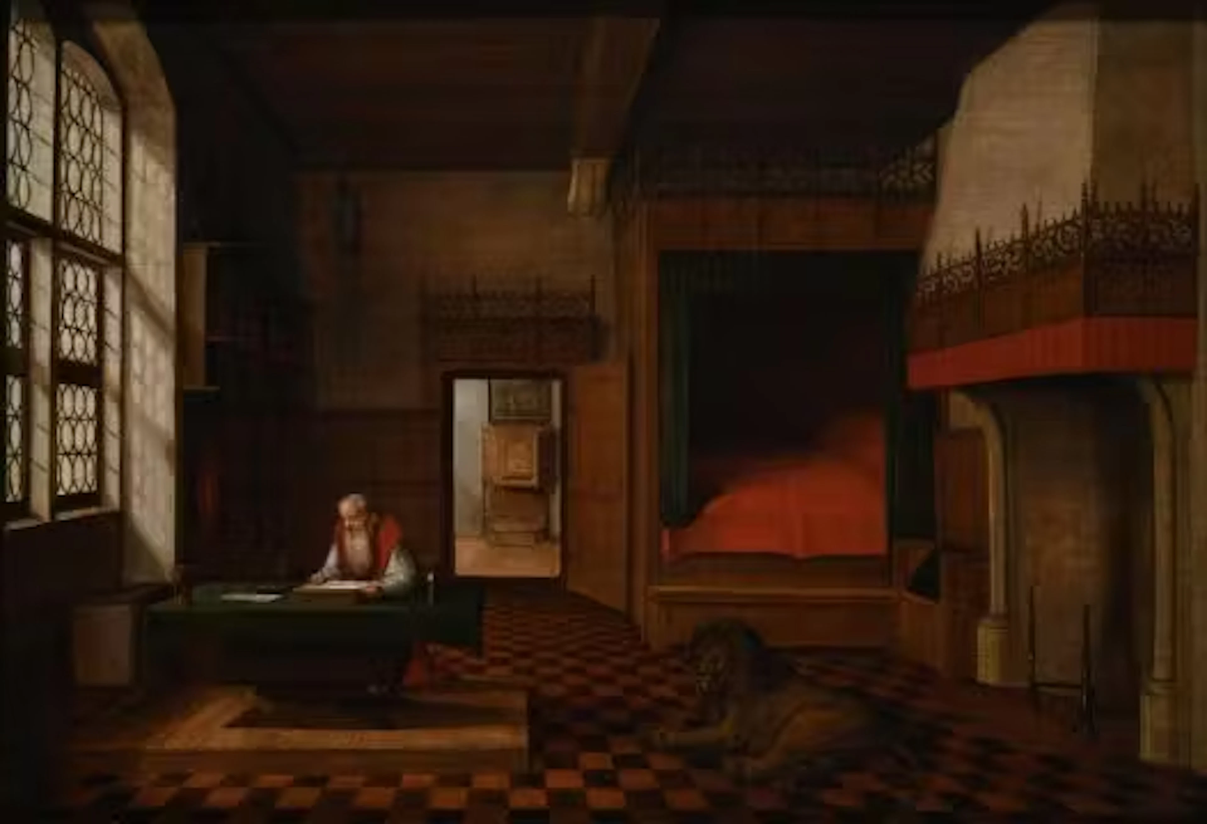ATTRIBUTED TO HENDRIK VAN STEENWIJK (DUTCH 1580-1649), SAINT JEROME