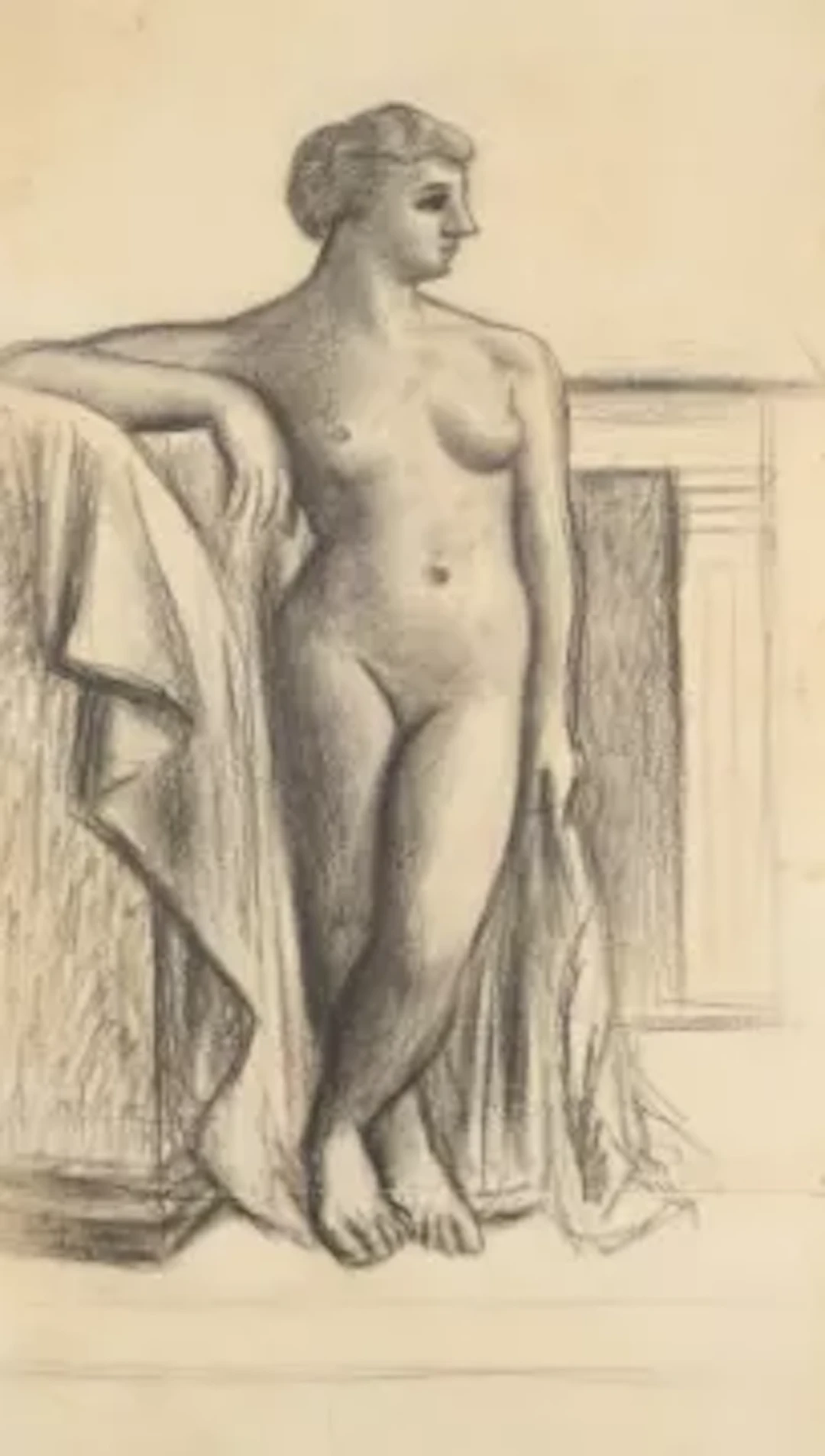 MARK GERTLER (BRITISH 1892-1939), CLASSICAL NUDE
