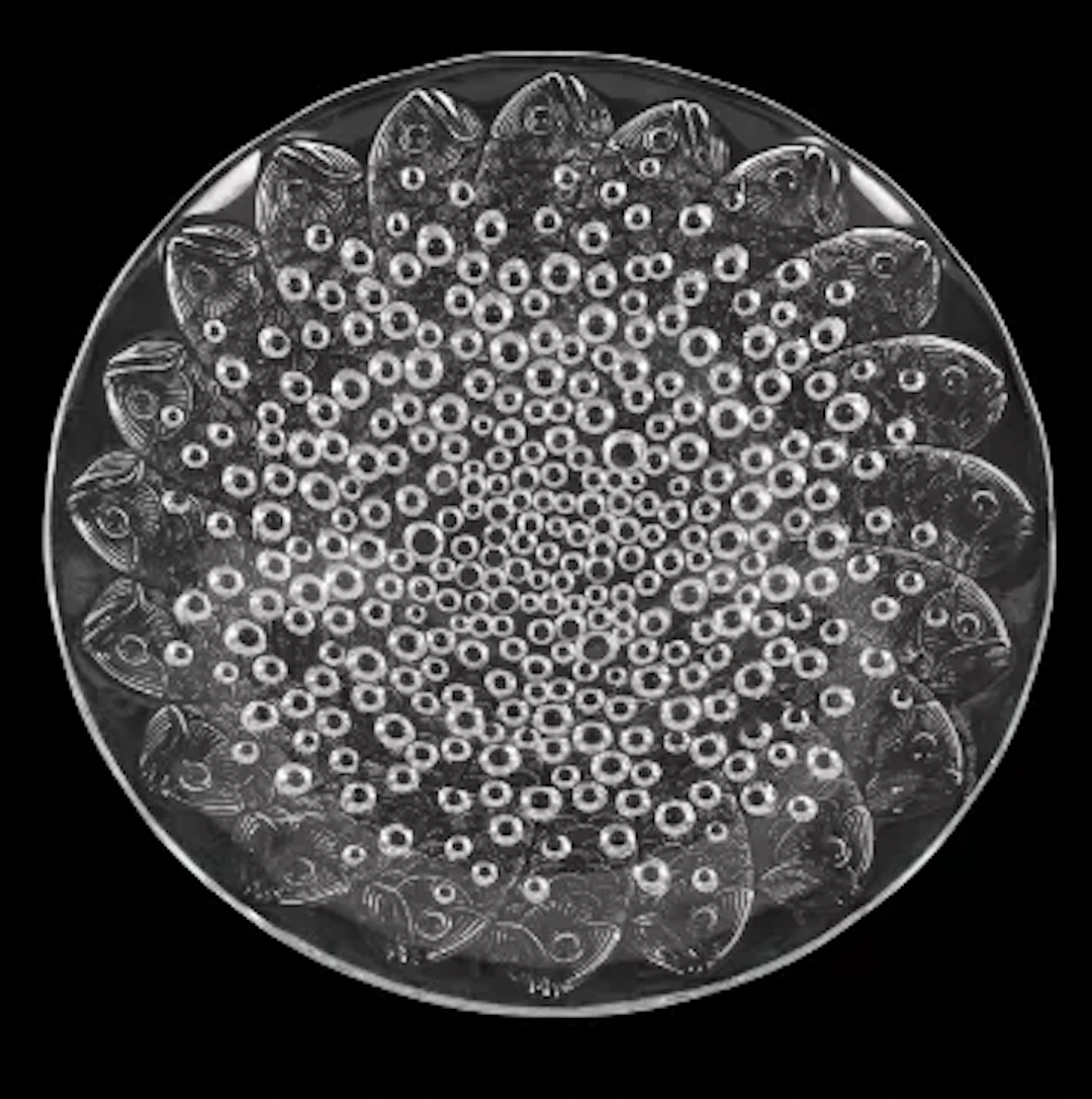 RENÉ LALIQUE (FRENCH, 1860-1945), 'ROSCOFF' DISH, DESIGNED IN 1932