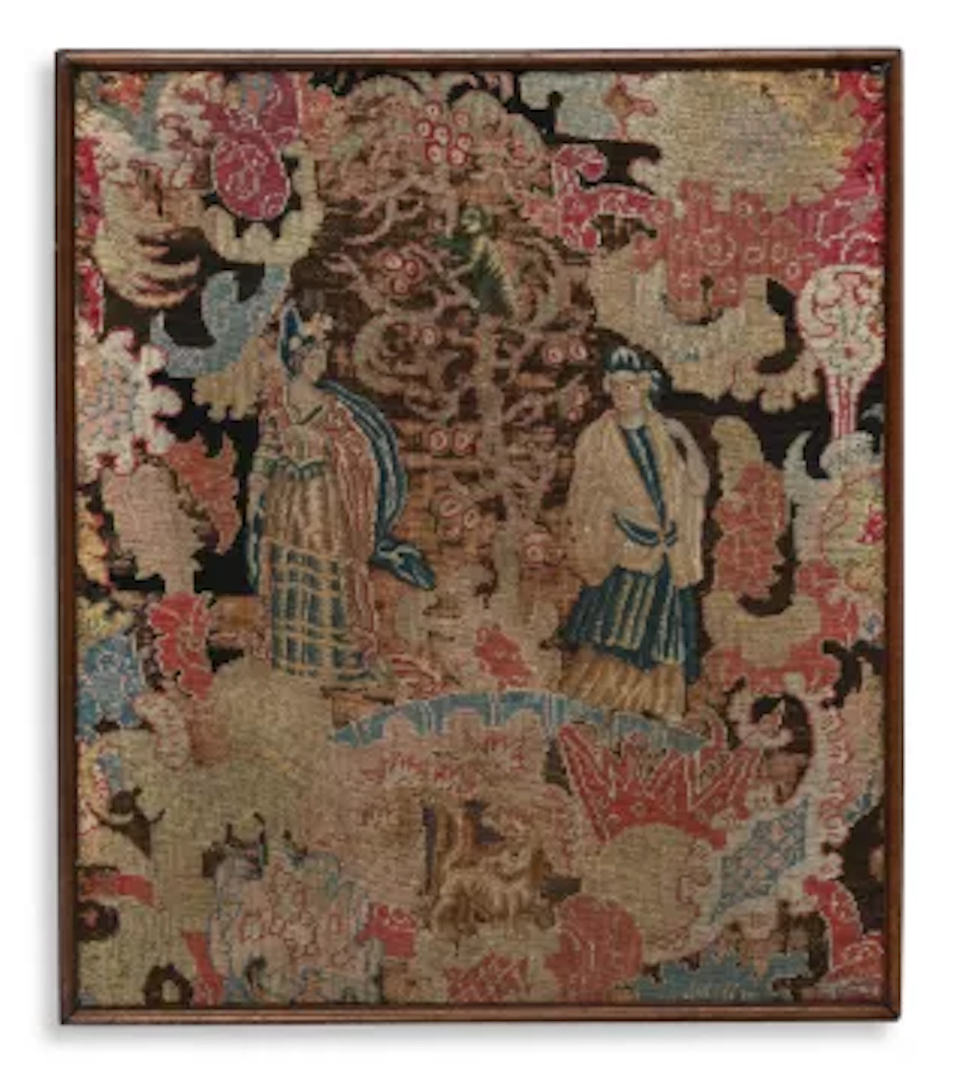 A GEORGE III NEEDLEWORK PANEL, CIRCA 1780