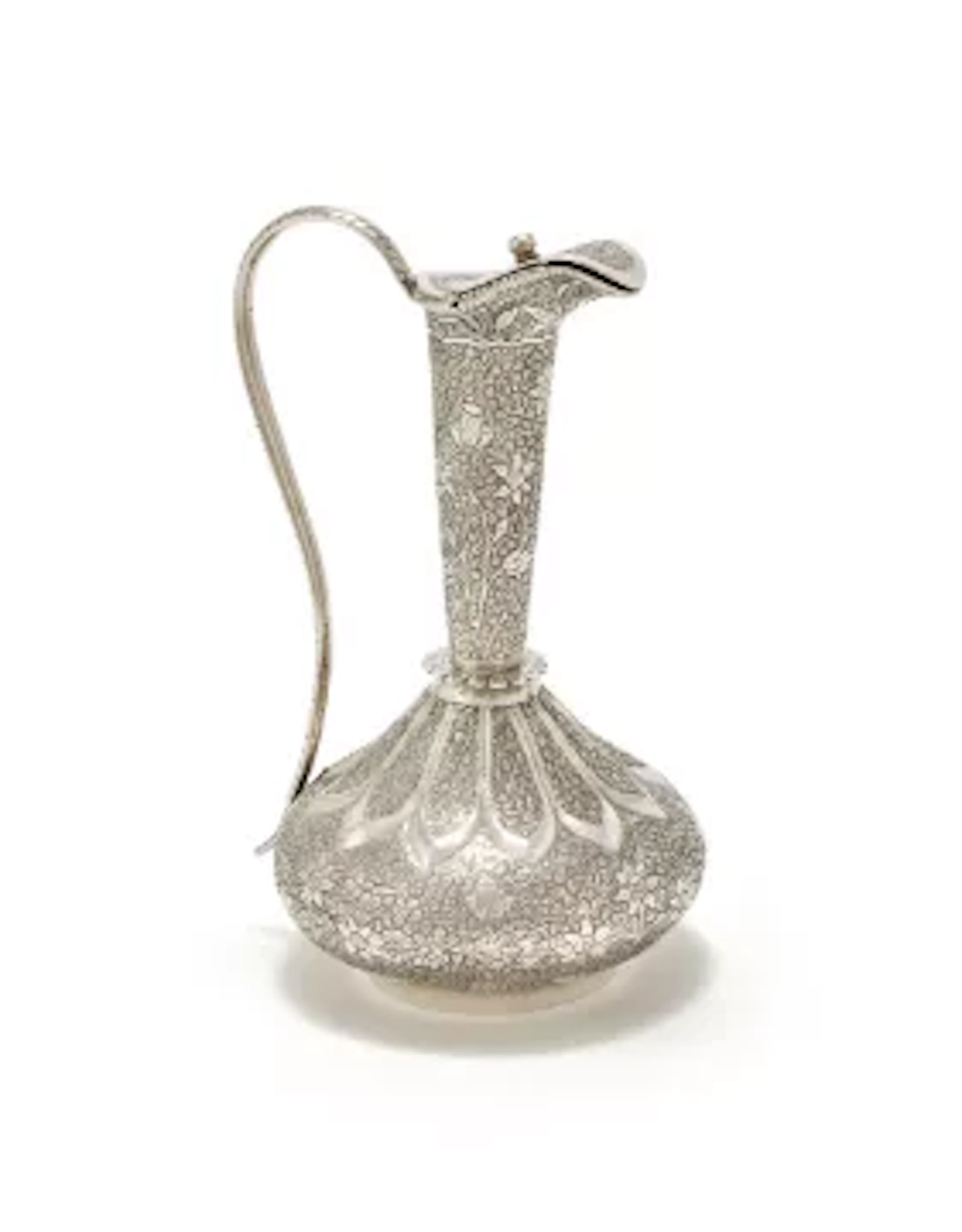 AN INDIAN SILVER WATER JUG (SURAI), SRINAGAR, KASHMIR, CIRCA 1900