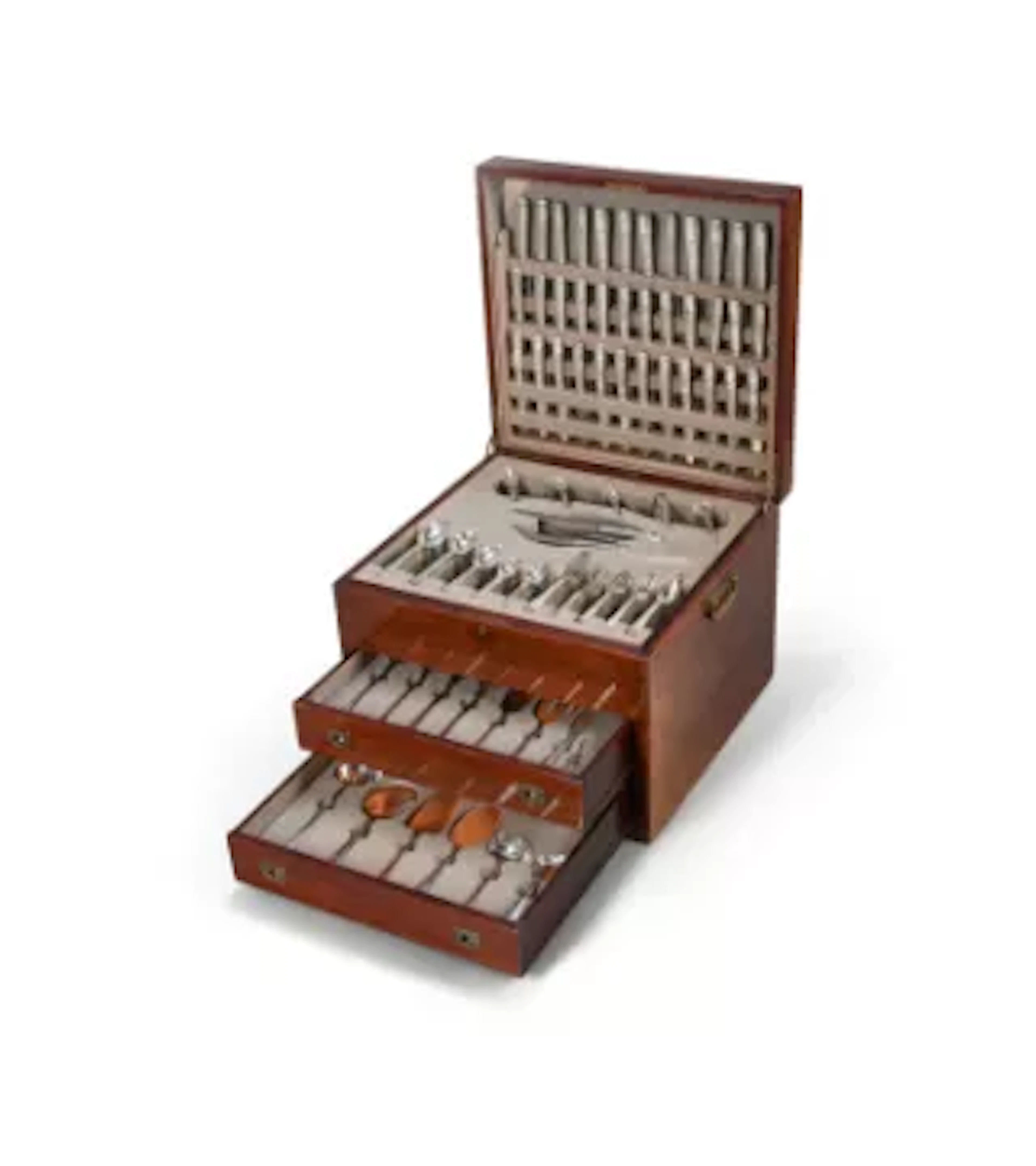 A FRENCH SILVER TABLE SERVICE, ÉMILE PUIFORCAT, RETAILED BY CARTIER