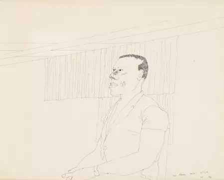 λ DAVID HOCKNEY (BRITISH 1937-2026), JACK KENNEDY, MODEL, U.C.L.A.