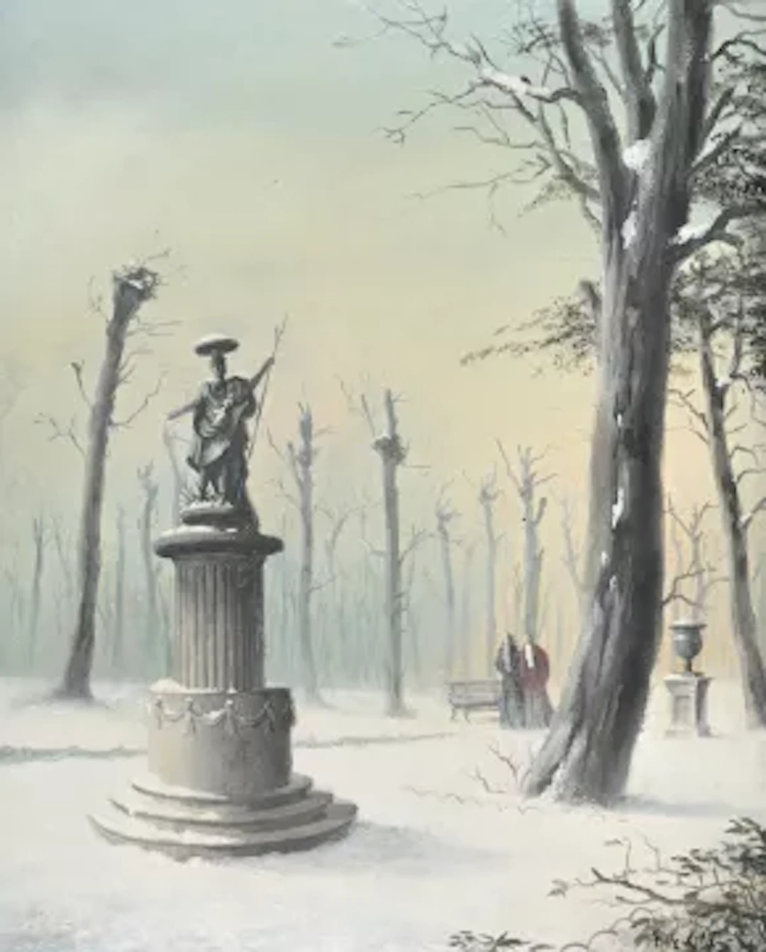λ FELIX KELLY (BRITISH 1914-1994), SNOW IN THE PARK