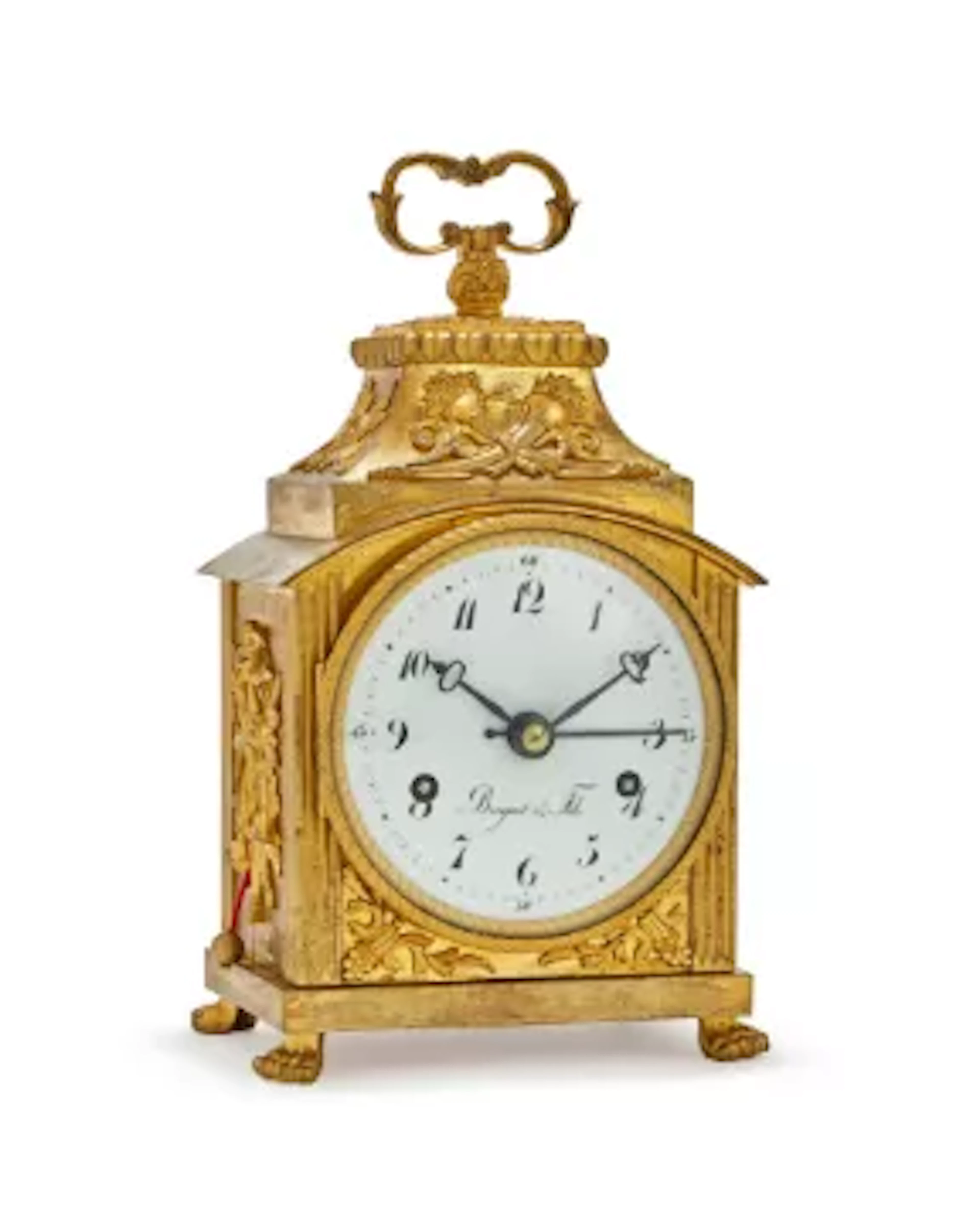 A FINE SWISS ORMOLU EIGHT-DAY GRANDE-SONNERIE STRIKING PENDULE D'OFFICIER