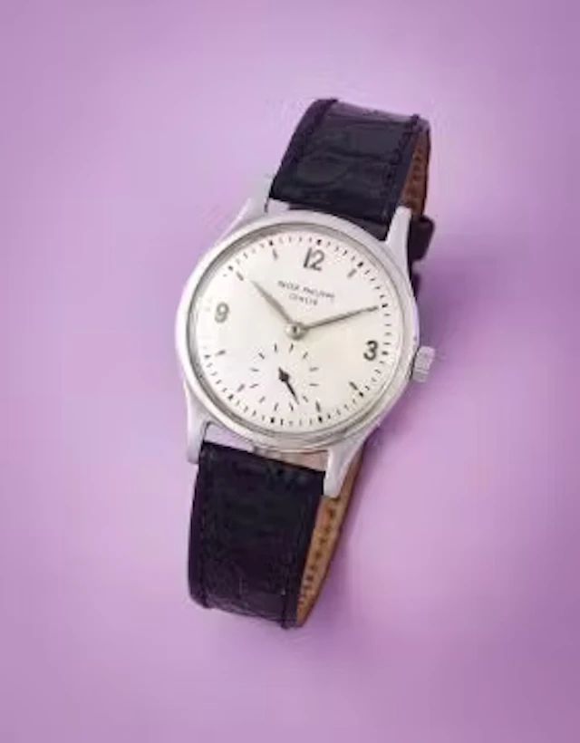 PATEK PHILIPPE, CALATRAVA, REF. 2451, A STAINLESS STEEL WRISTWATCH