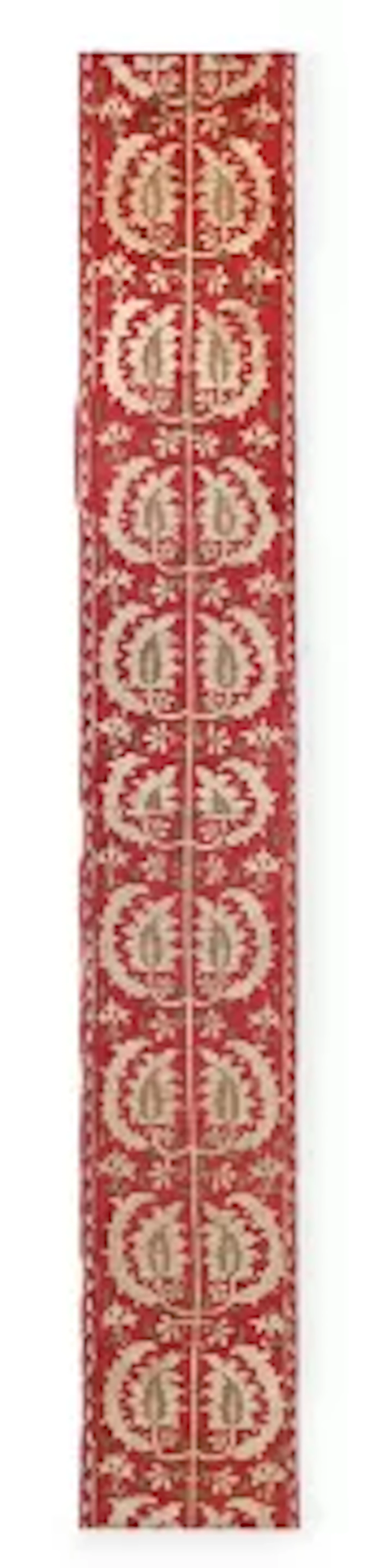 AN OTTOMAN SILK EMBROIDERY, 19TH CENTURY