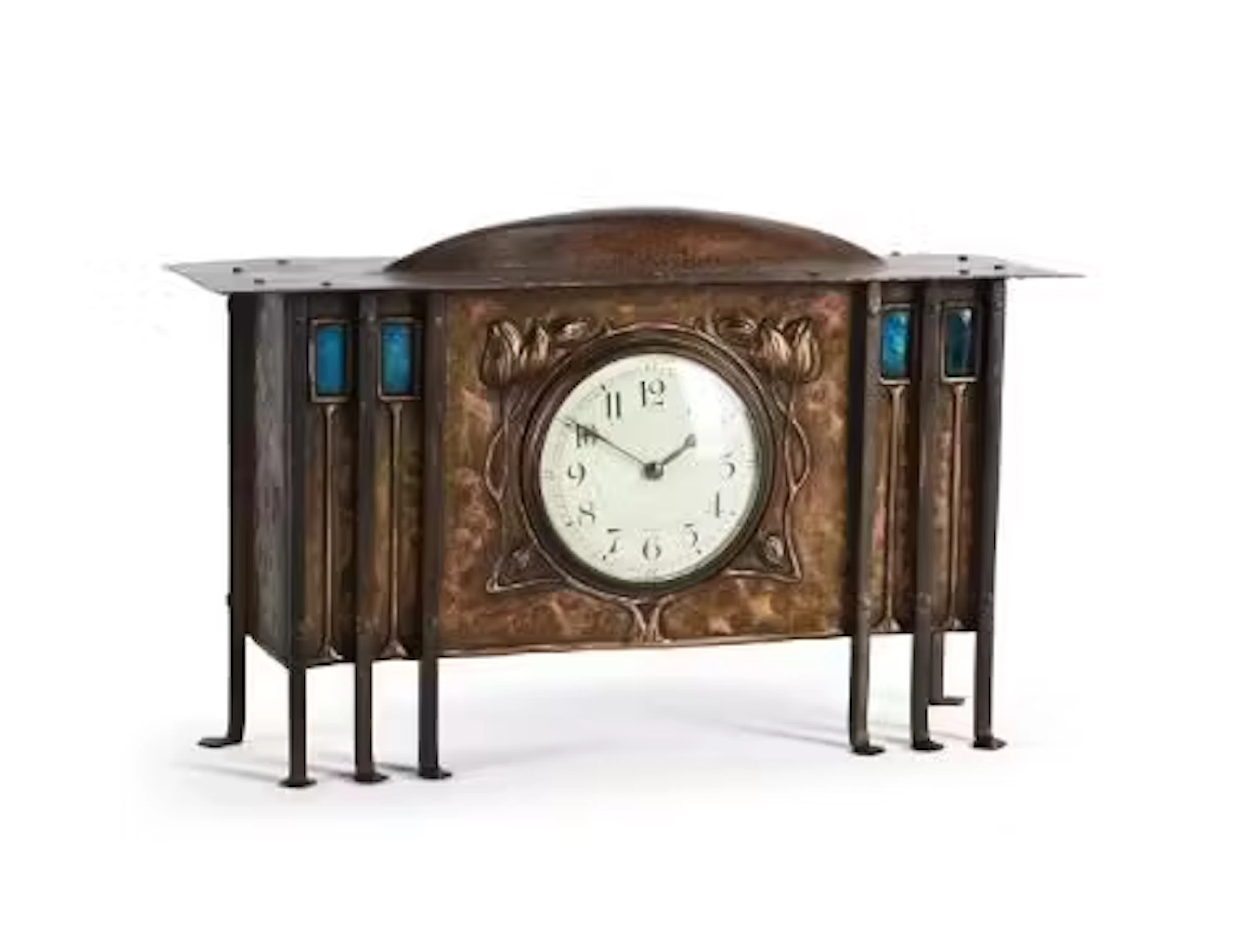 GEORGE WALTON (1867-1933), ATTRIBUTED; MANTEL TIMEPIECE, CIRCA 1900