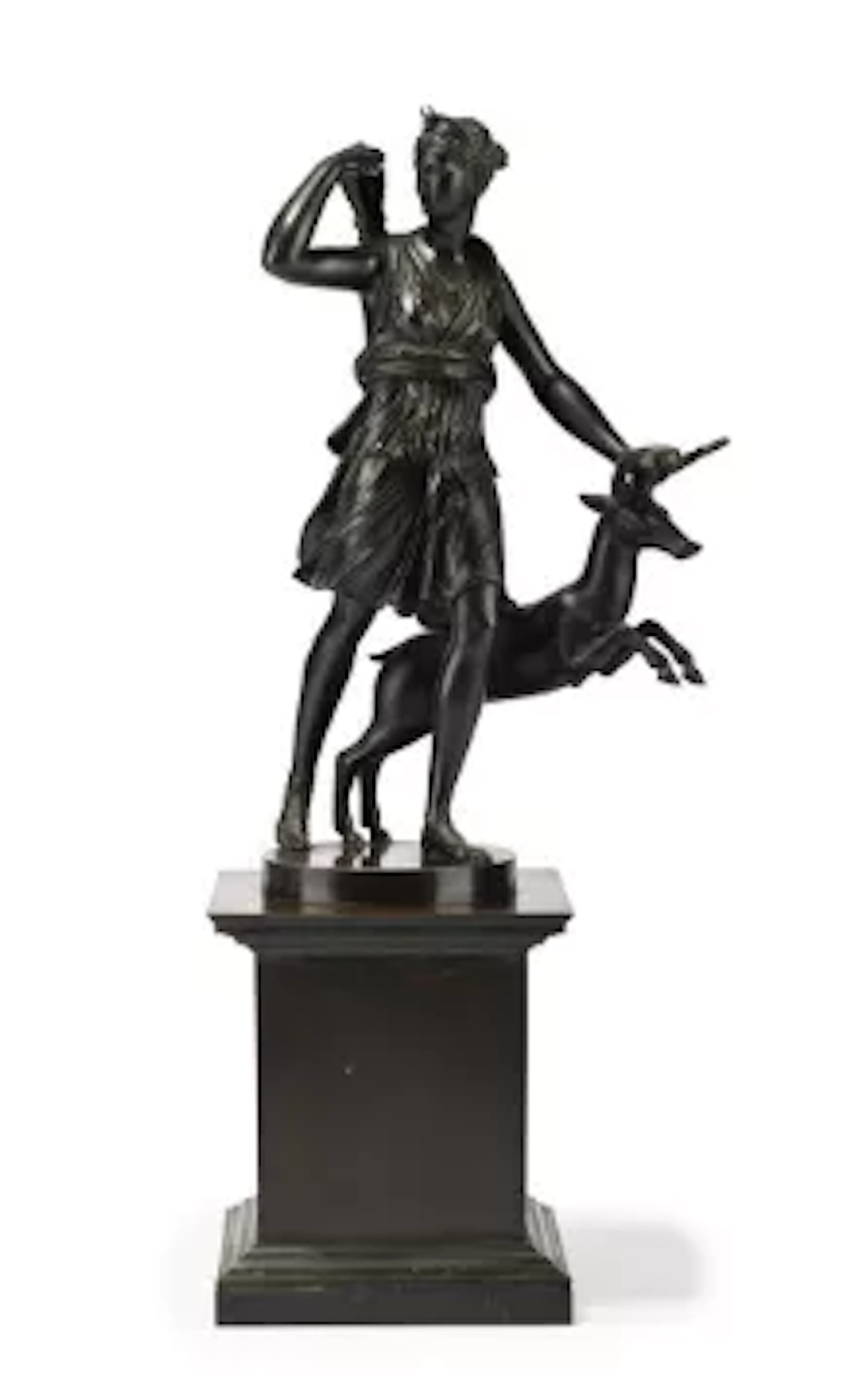 AFTER THE ANTIQUE, A BRONZE FIGURE OF DIANA THE HUNTRESS, ITALIAN