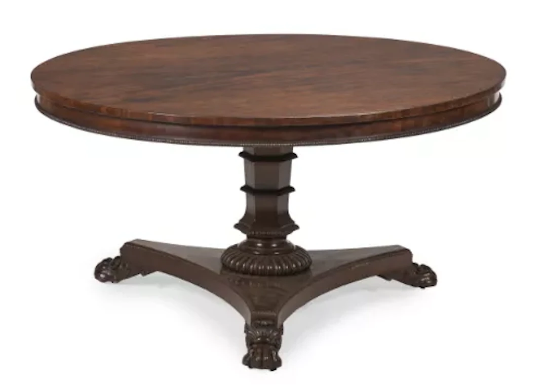 Y A REGENCY ROSEWOOD CENTRE TABLE, IN THE MANNER OF GILLOWS, CIRCA 1815