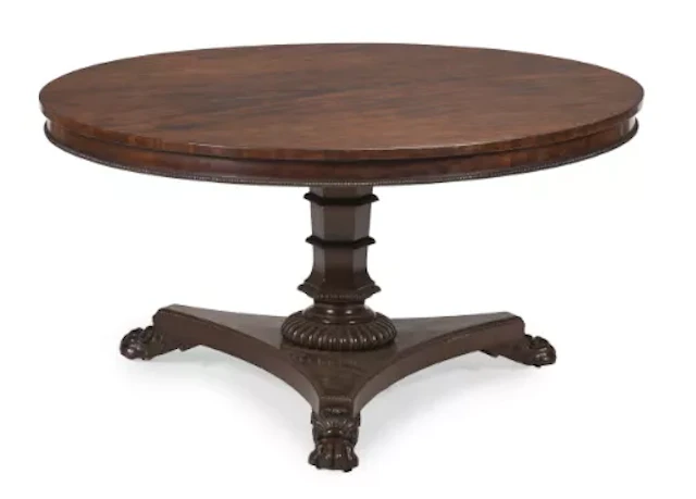 Y A REGENCY ROSEWOOD CENTRE TABLE, IN THE MANNER OF GILLOWS, CIRCA 1815