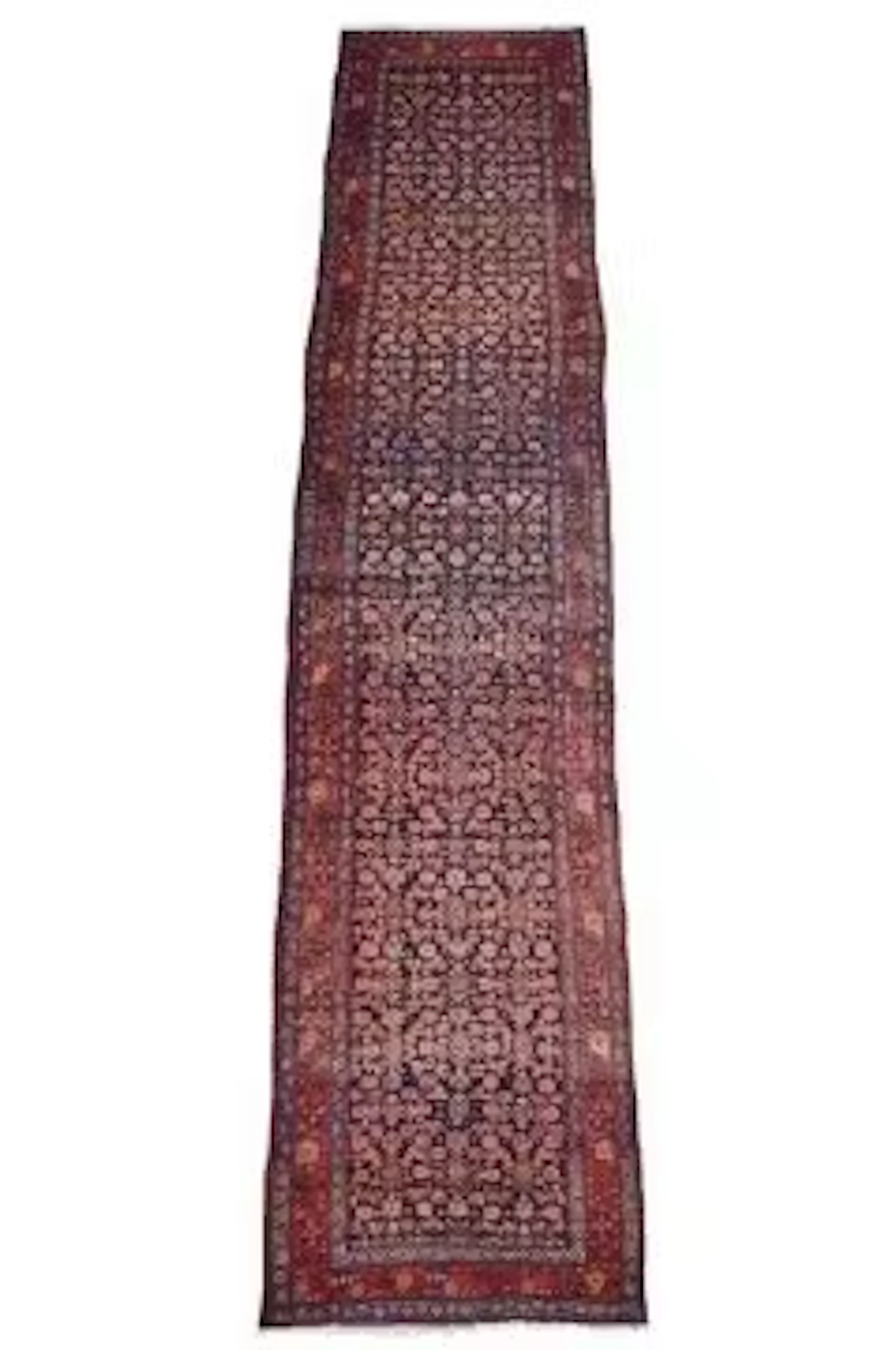 A PERSIAN FARAHAN RUNNER OR GALLERY CARPET