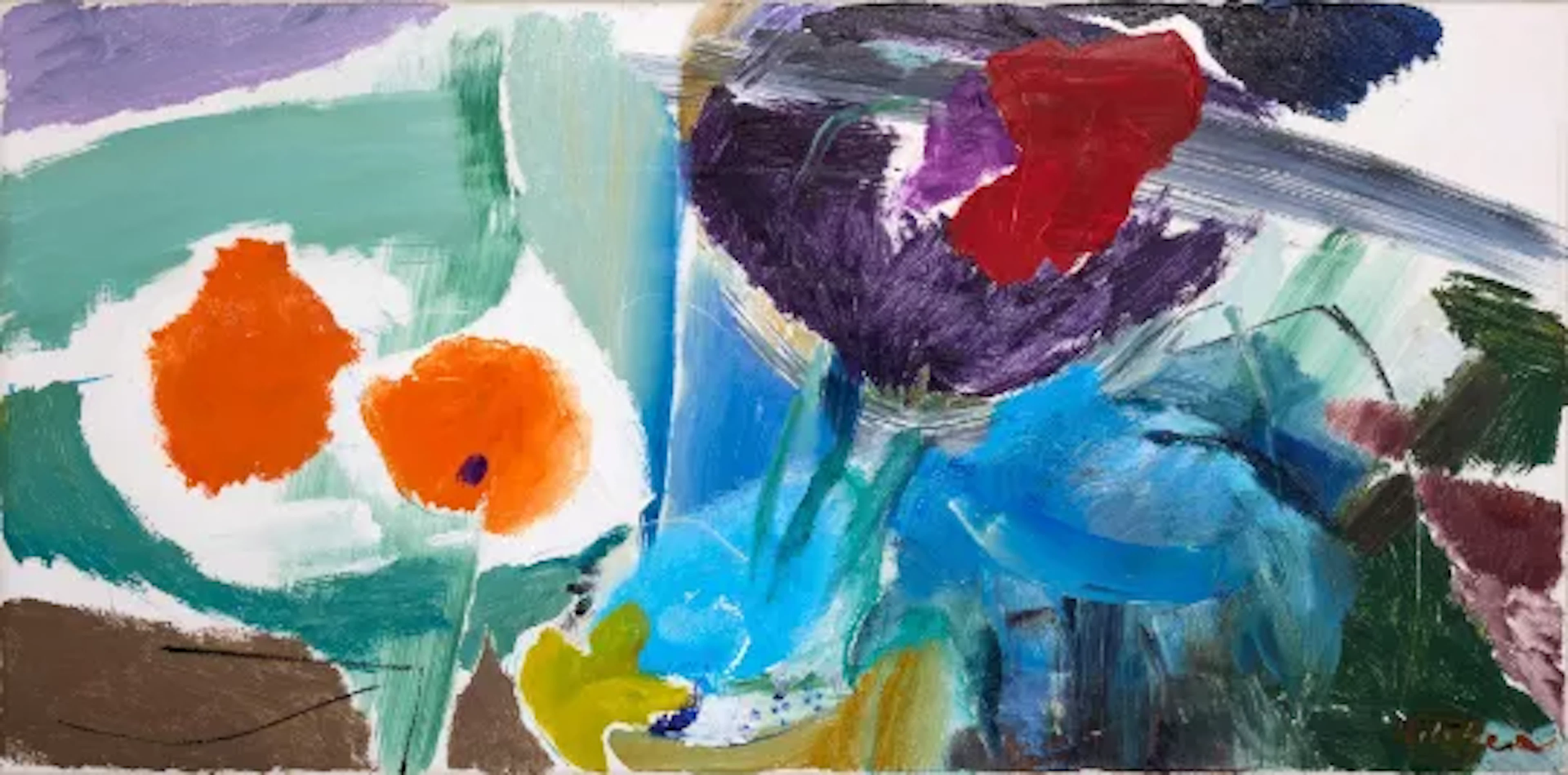 λ IVON HITCHENS (BRITISH, 1893-1979), DARK AND LIGHT POPPIES